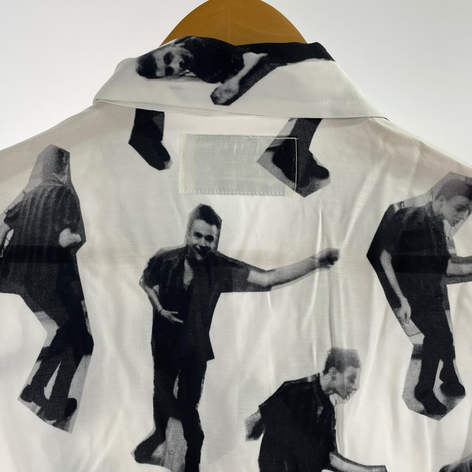半袖シャツ ×jim jarmusch 総柄レーヨンシャツ S WHT S