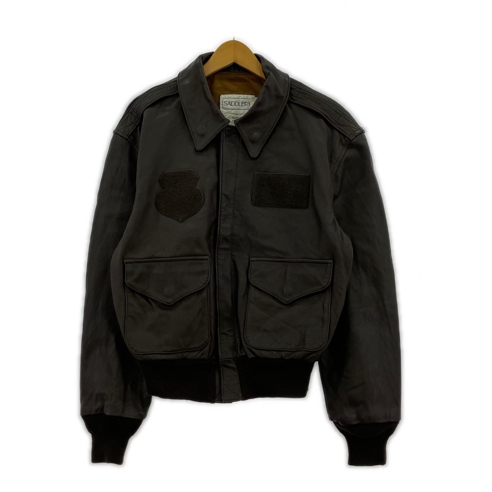 レザージャケット SADDLERY A-2 レザーフライトジャケット 38S ブラウン ブラウン