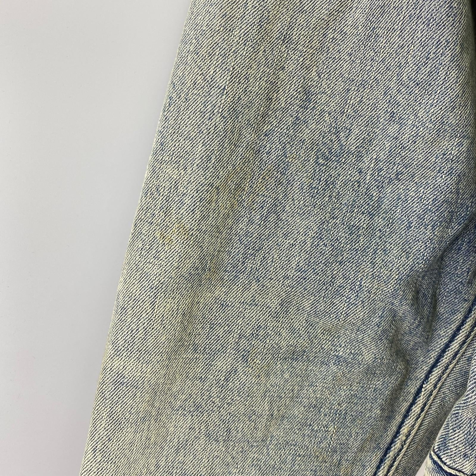 デニムジャケット BOWWOW BLANKET LINED DENIM JK AGING エイジングデニムジャケット L L ブルー