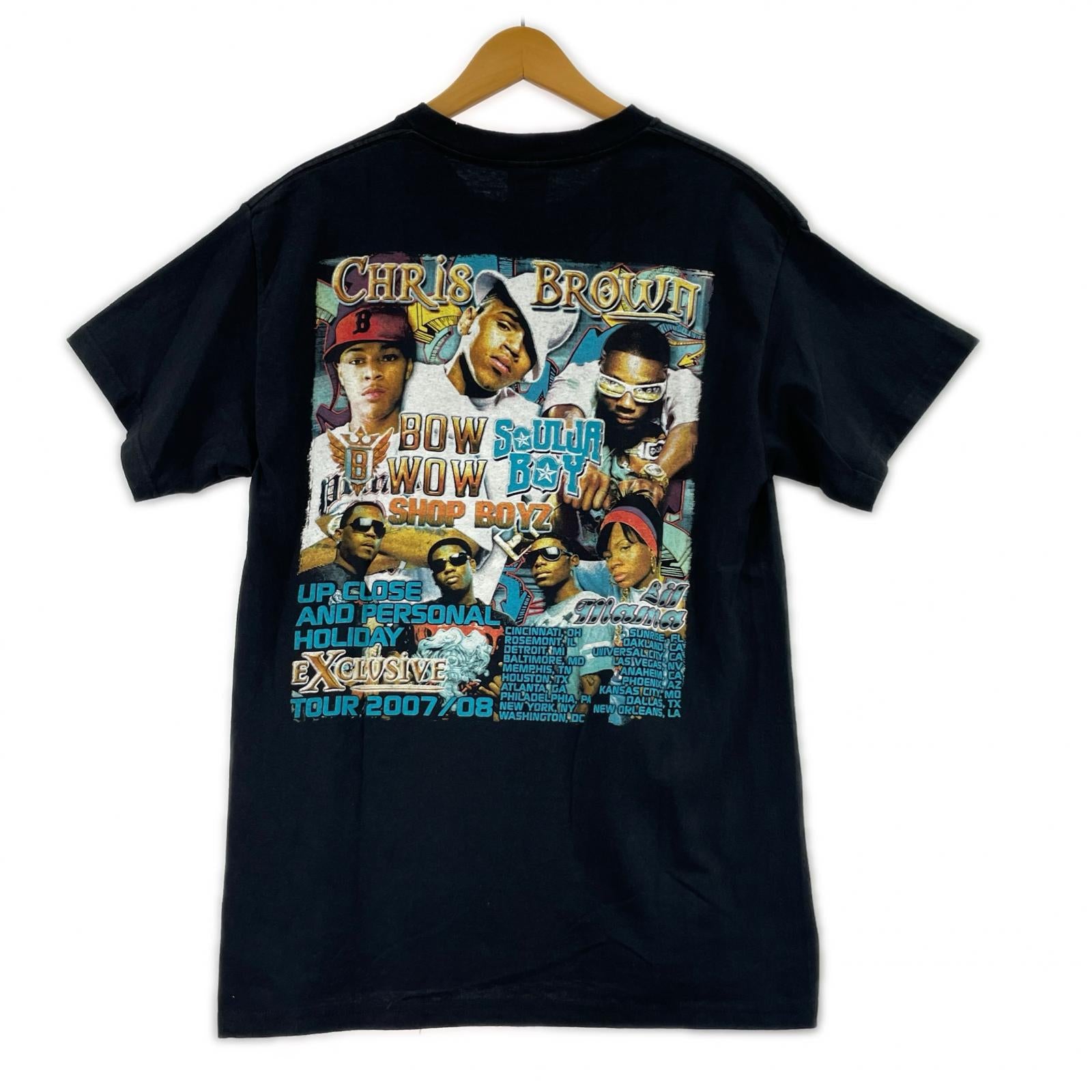 半袖Ｔシャツ 00s CHRIS BROWN& BOW WOW tour Tee M ブラック M ブラック