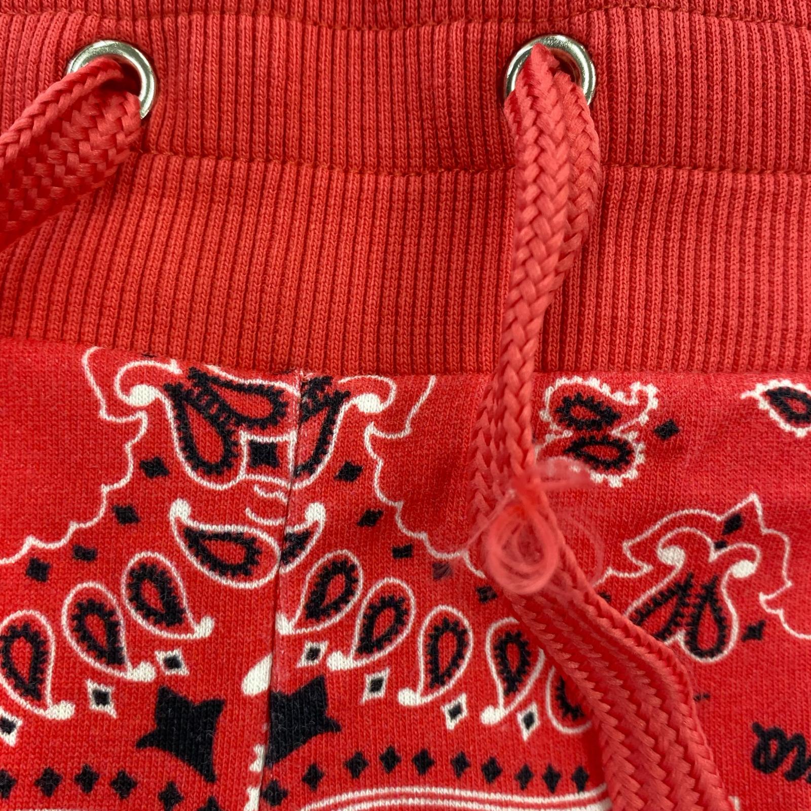ショートパンツ ペイズリー ショーツ 赤(L) L レッド