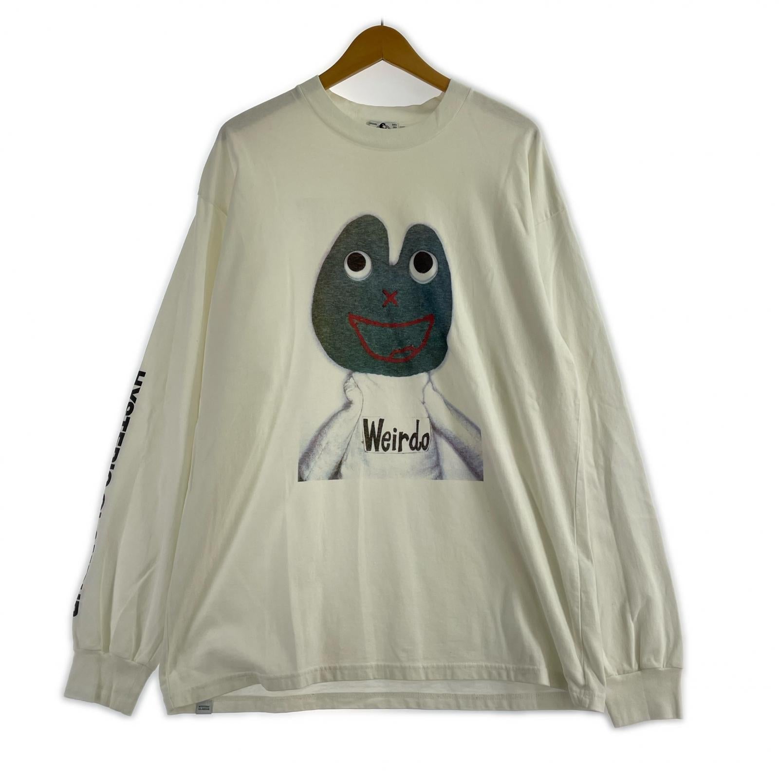 長袖Ｔシャツ 02211CL03 × 北村信彦氏 WEIRDO FROG-L L ホワイト