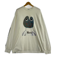 長袖Ｔシャツ 02211CL03 × 北村信彦氏 WEIRDO FROG-L L ホワイト