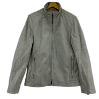 レザージャケット Liugoo Leathers　パンチングレザー M グレー