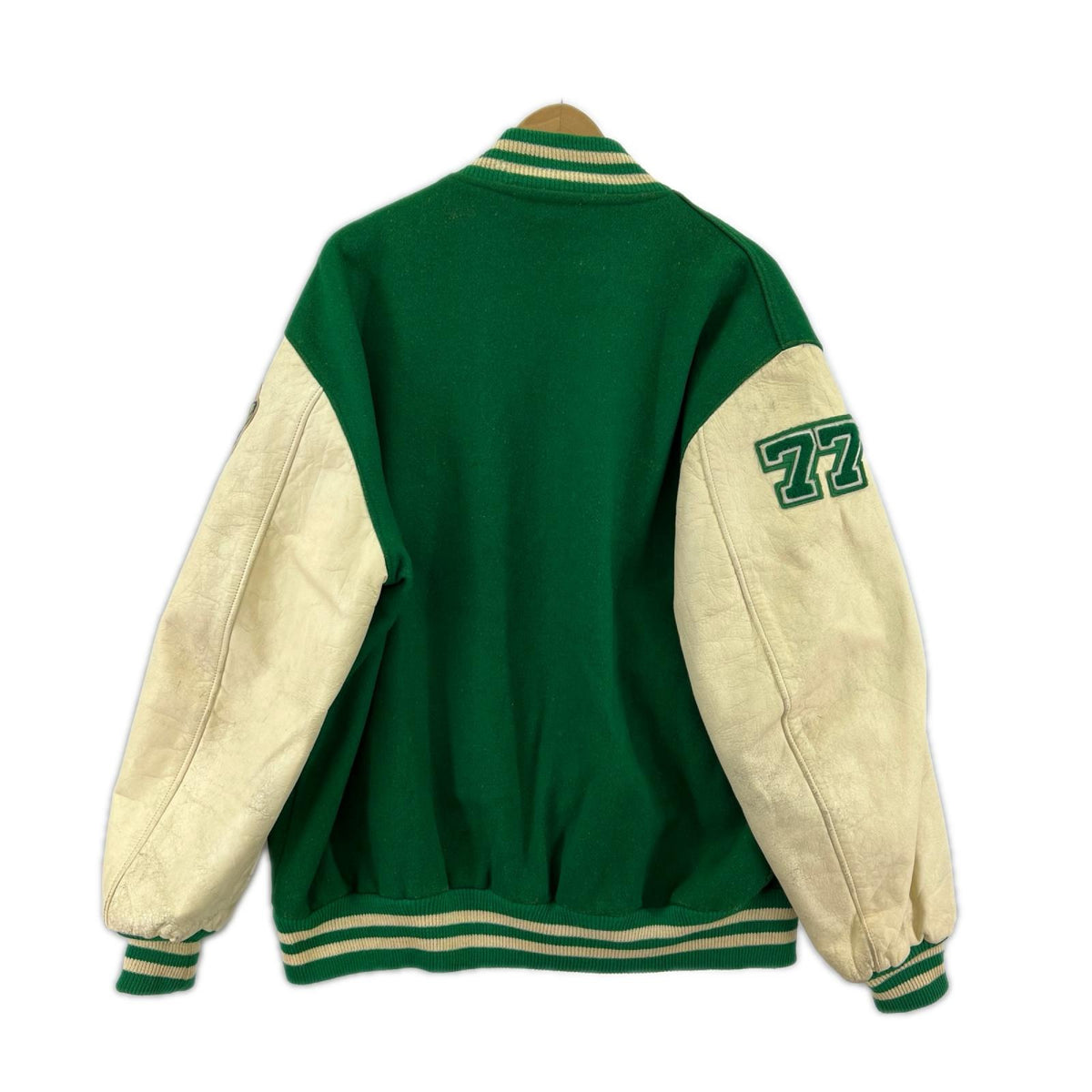 ブルゾン OLD HOWE 90s 袖革ｽﾀｼﾞｬﾝ USA製