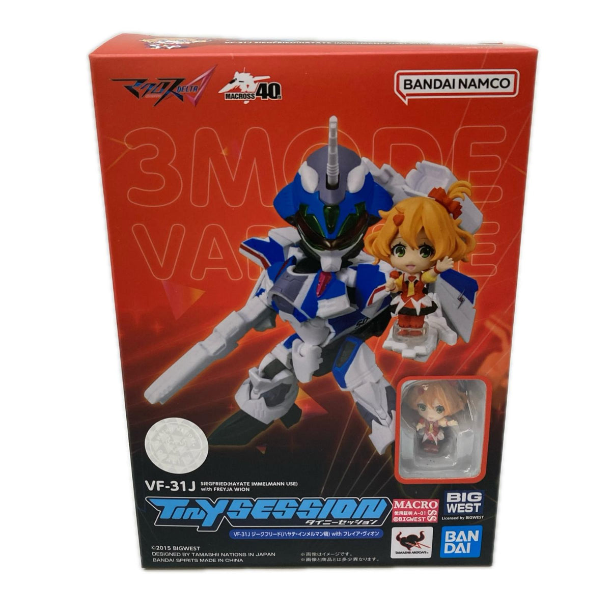 マクロスΔ タイニーセッション VF-31J with フレイア マクロスΔ フィギュア/グッズ