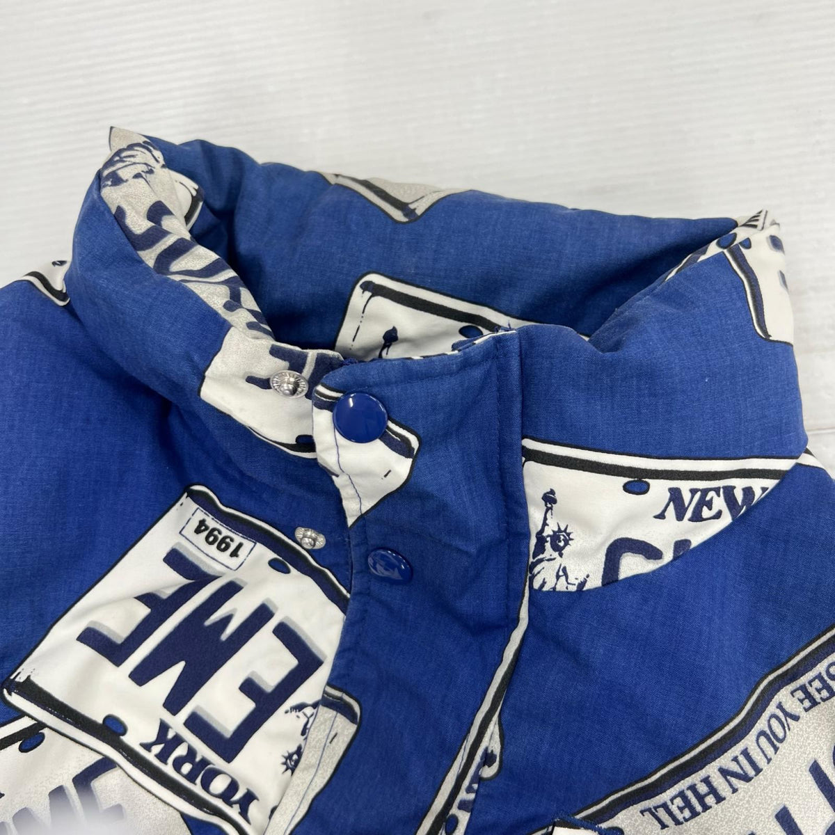ダウンベスト 17AW License Plate Puffy Jacket S