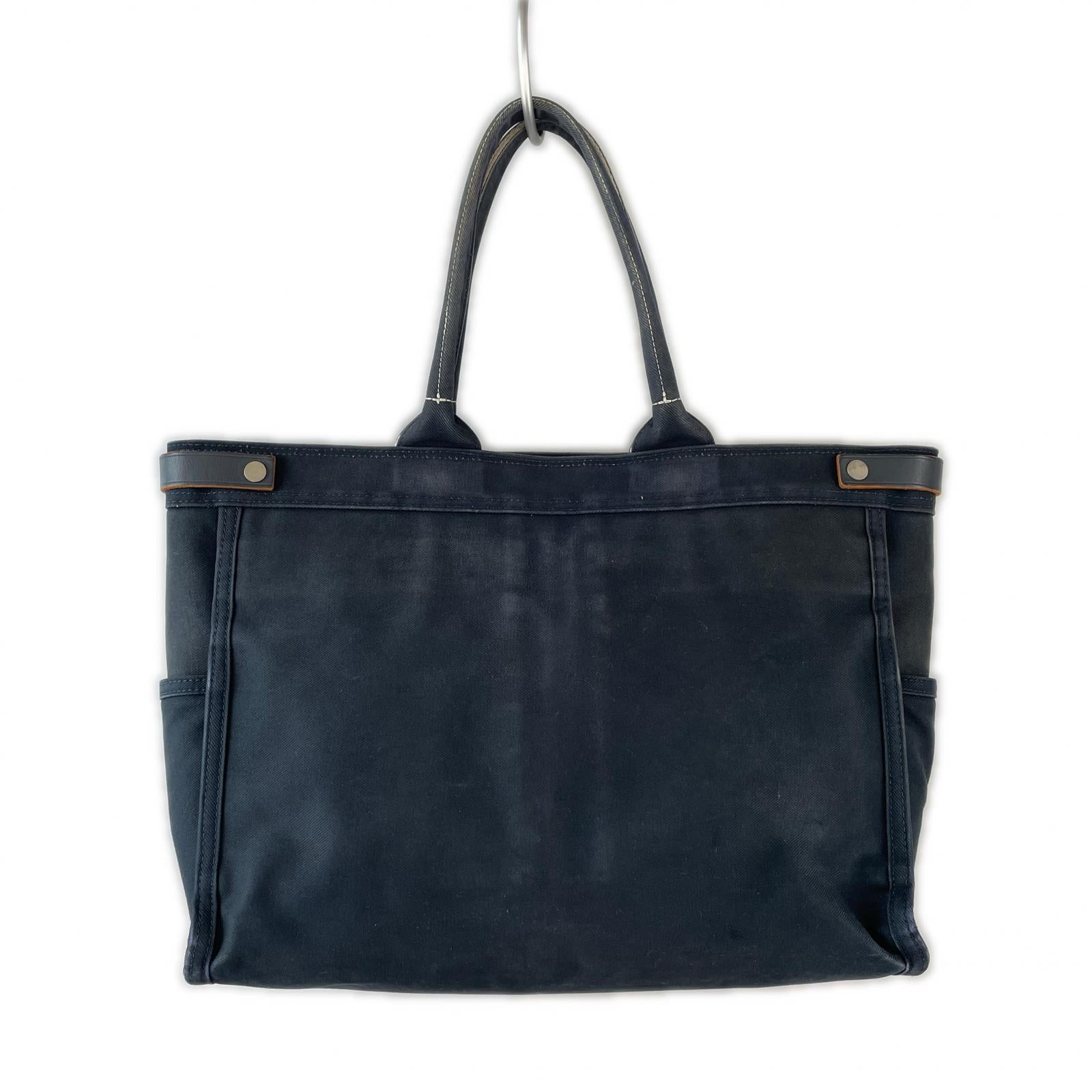 トートバッグ GIRL NAKED TOTE BAG キャンバス 紺