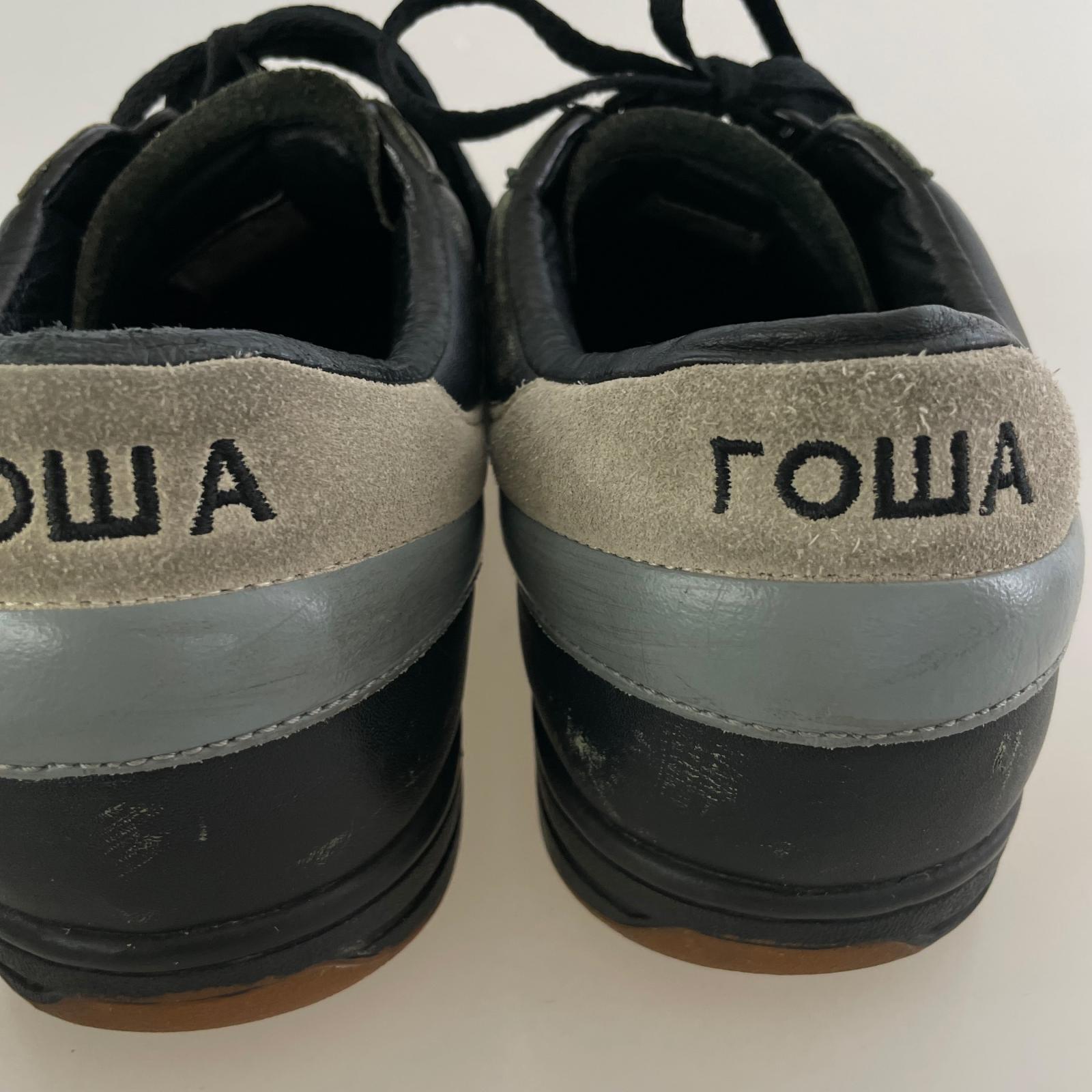 スニーカー ×gosha ローカットスニーカー　黒 ブラック