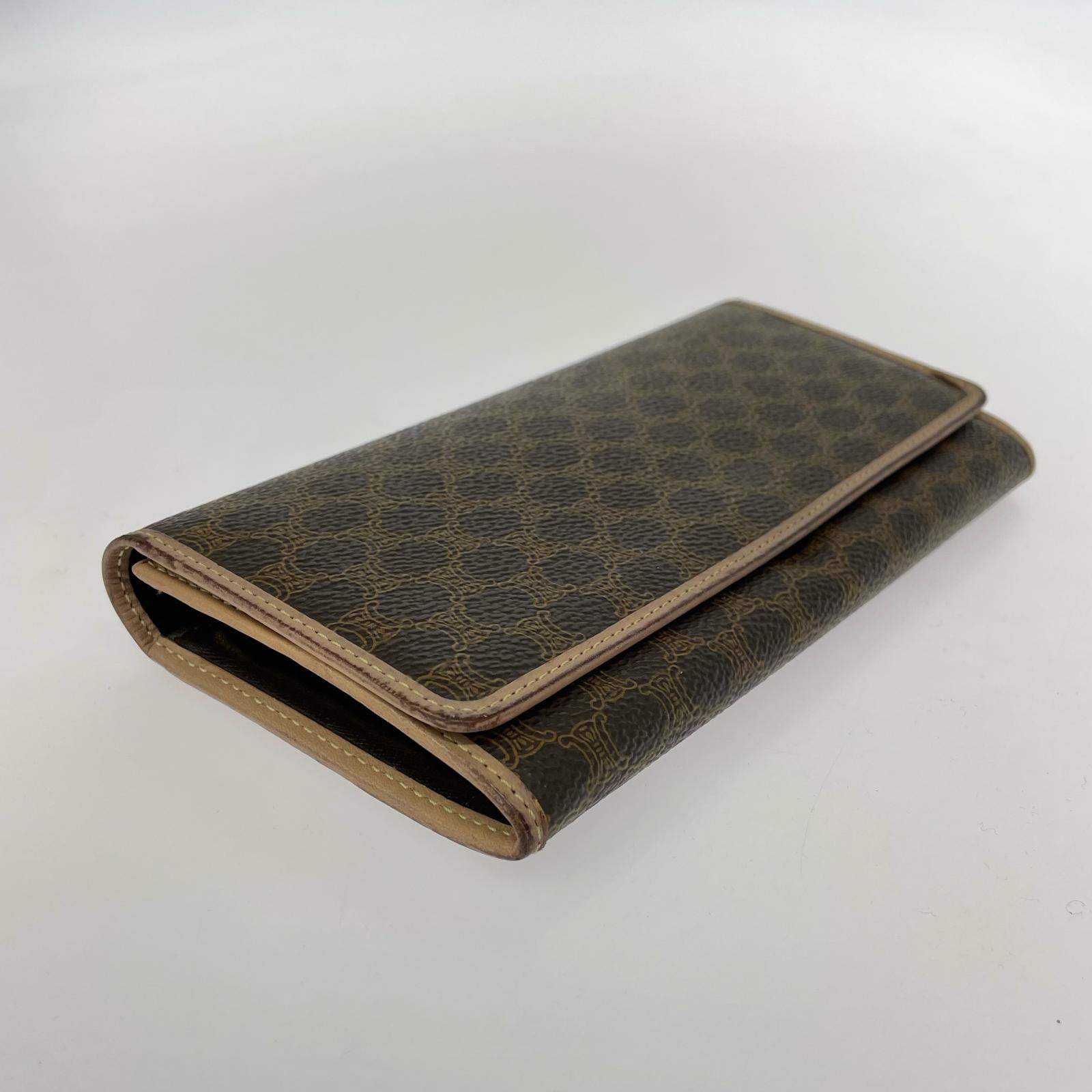 CELINE マカダム　ロングウォレット