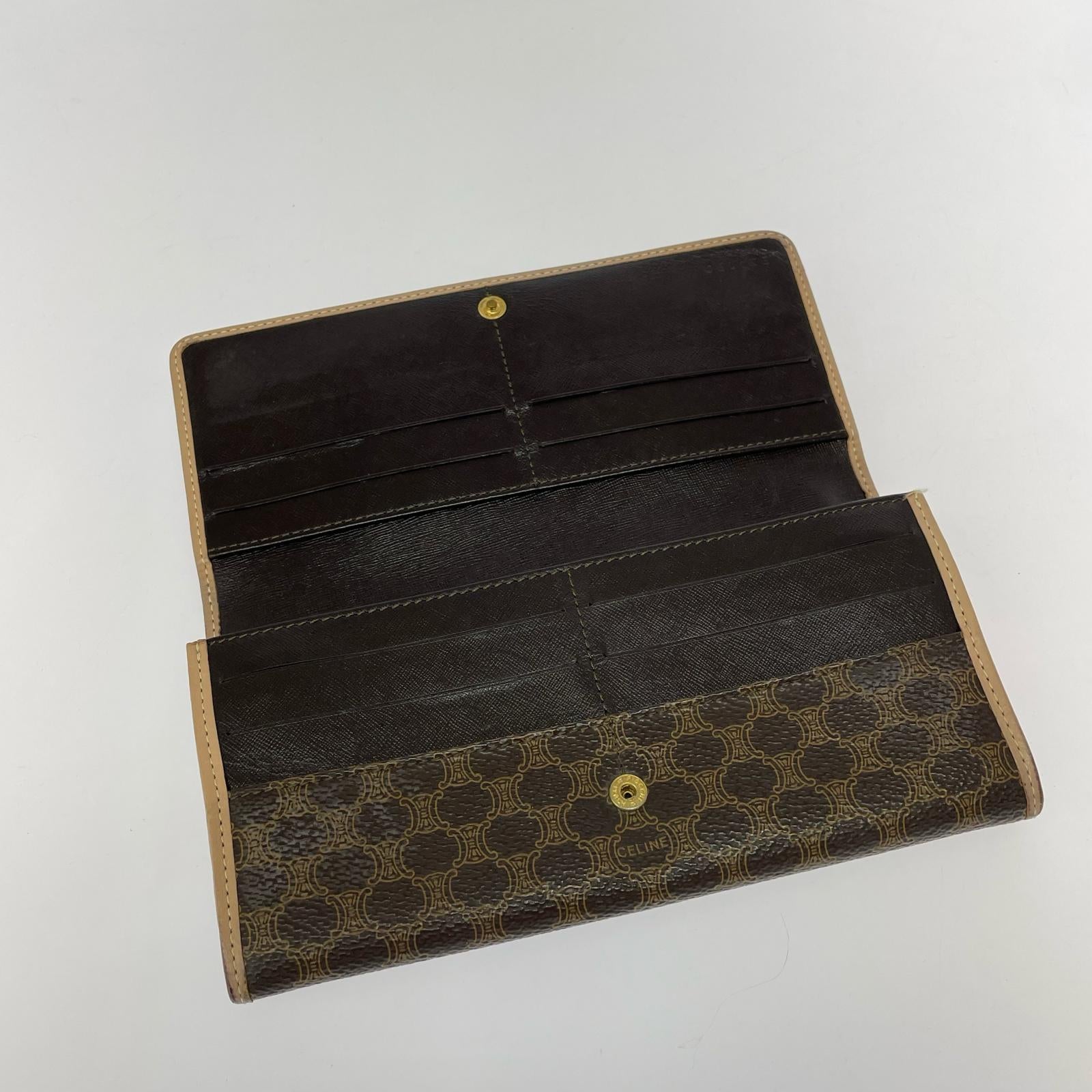 CELINE マカダム　ロングウォレット