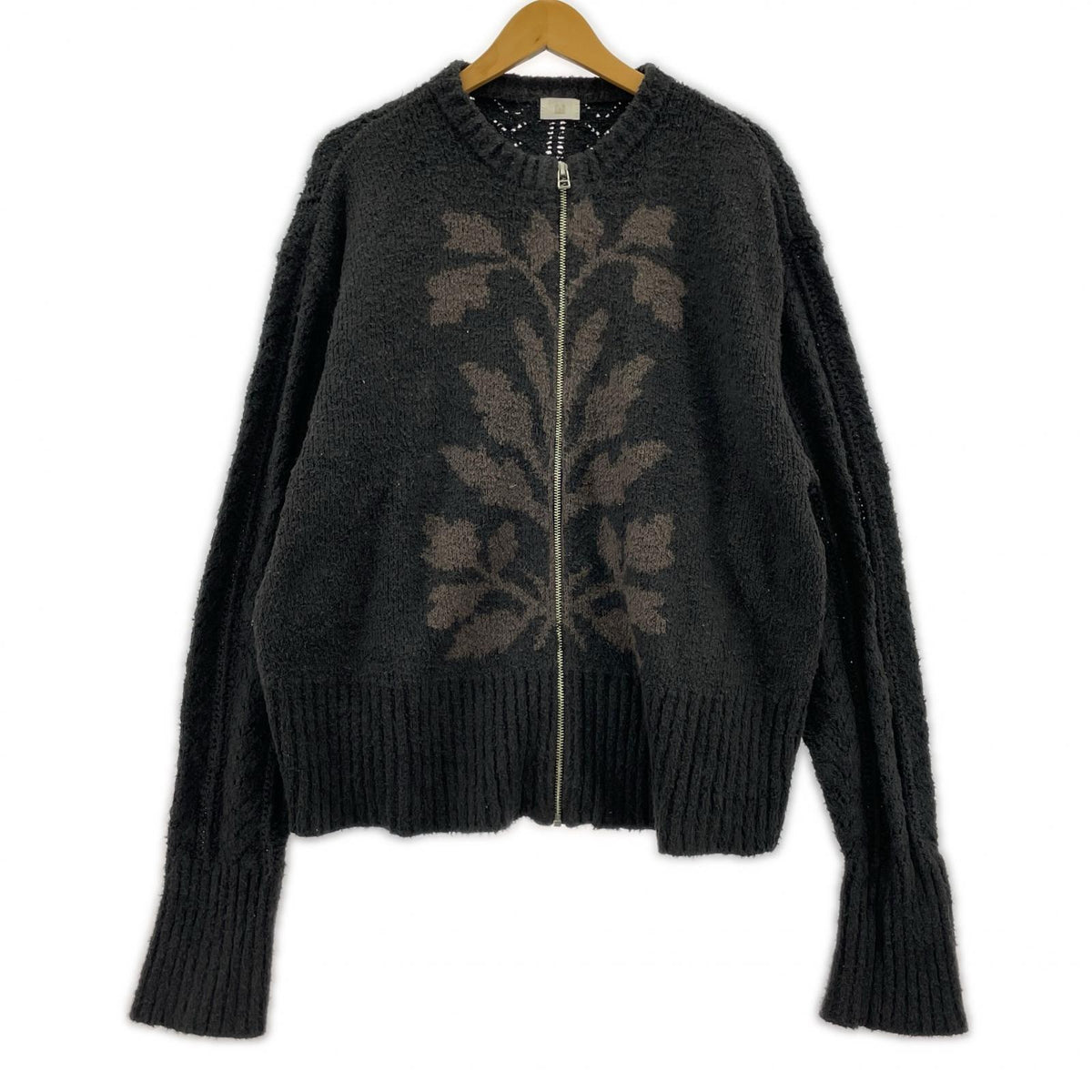 ジャケット CALL PAPER-CUT KNIT BLOUSON 25AW ブラック