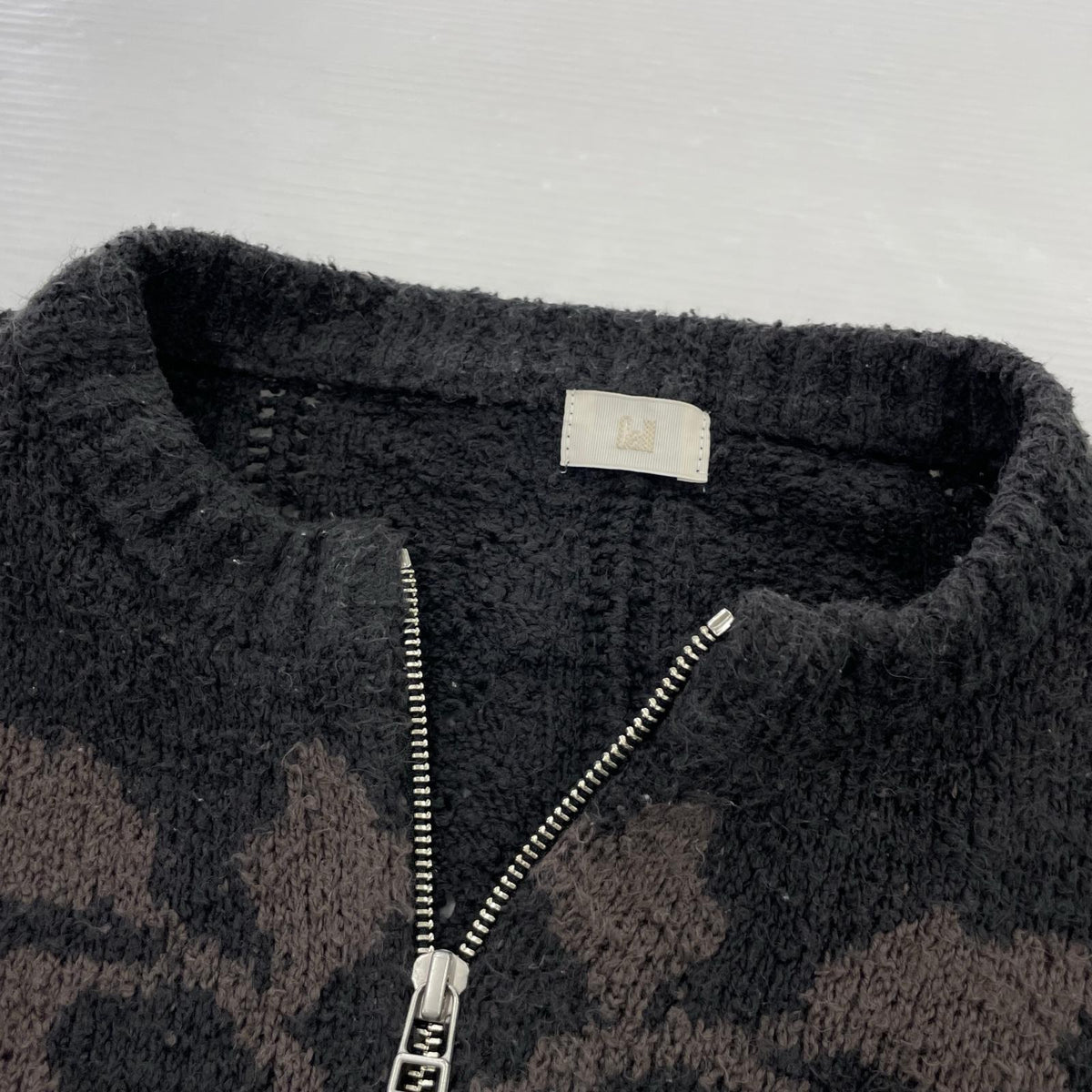 ジャケット CALL PAPER-CUT KNIT BLOUSON 25AW ブラック