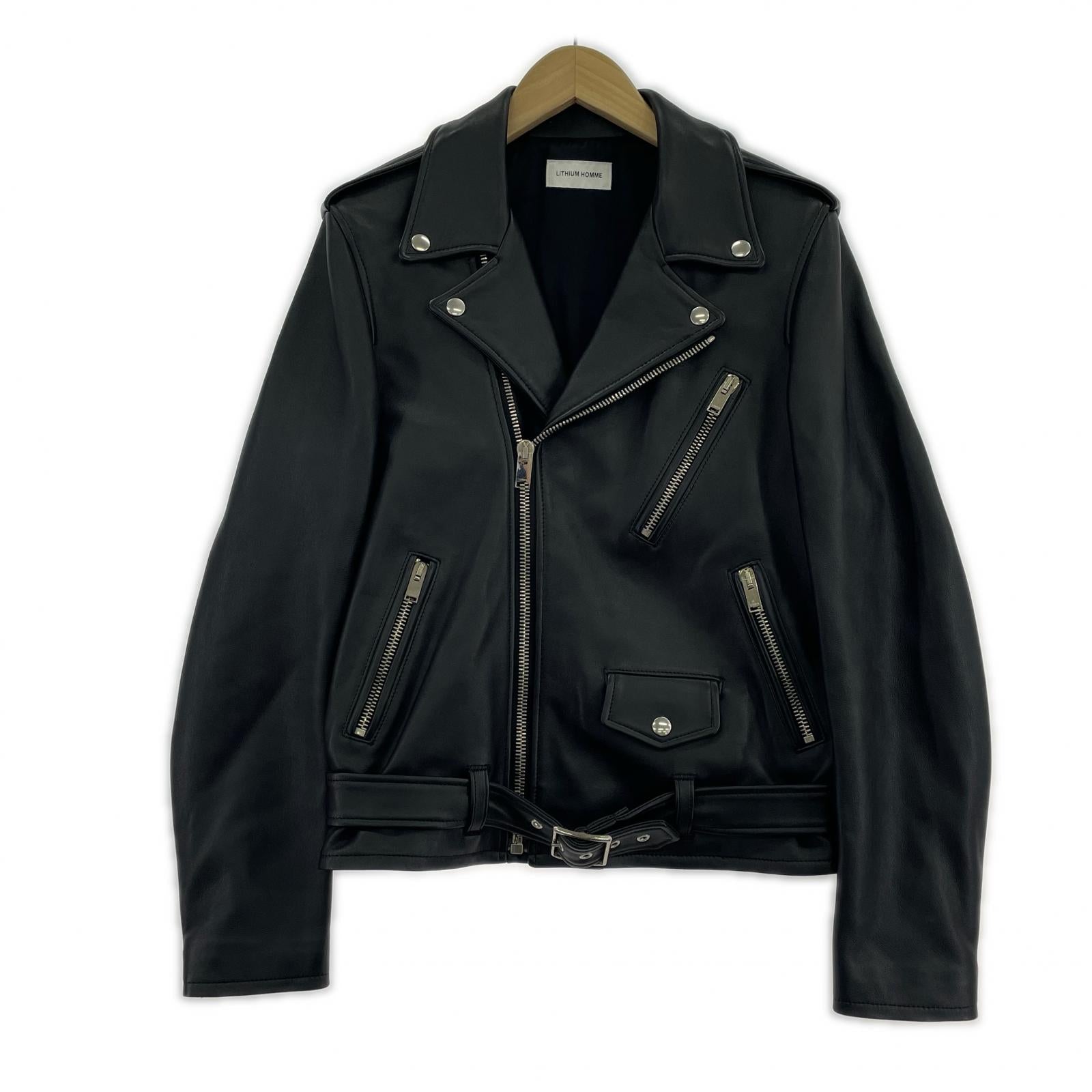 ジャケット LAMB LEATHER W-RIDERS 46 BLK LH22-0226 46 ブラック