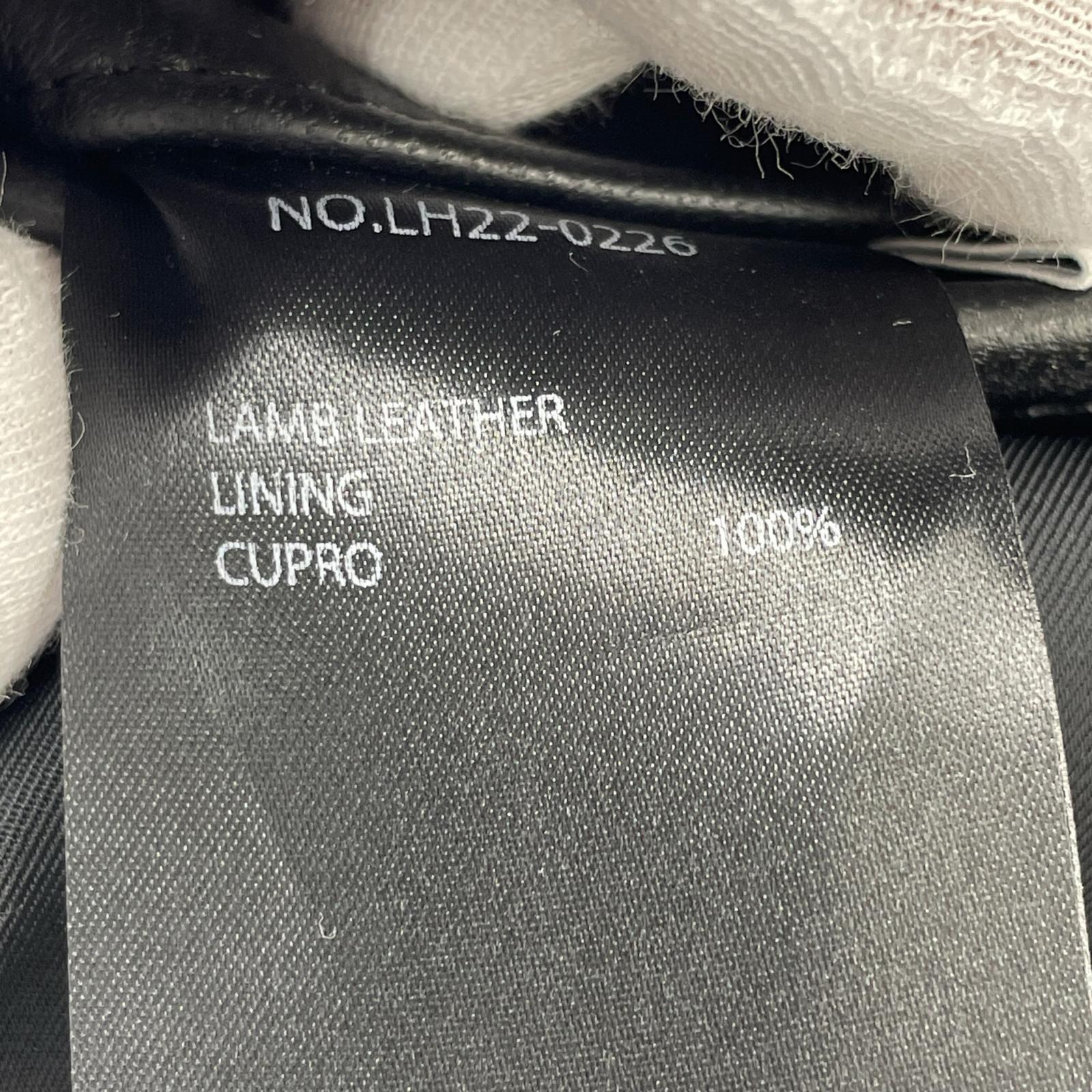 ジャケット LAMB LEATHER W-RIDERS 46 BLK LH22-0226 46 ブラック