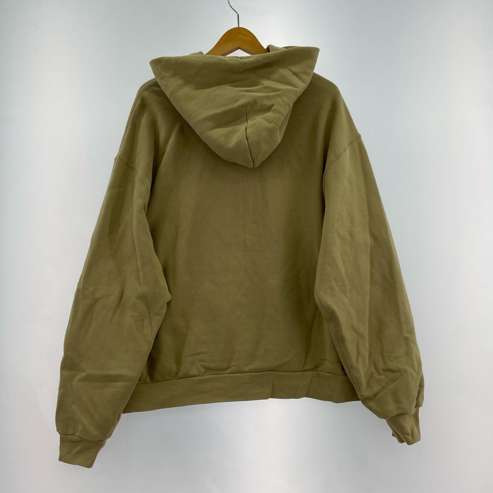 パーカー FLEECE PULLOVER SKATE HOODIE ベージュ