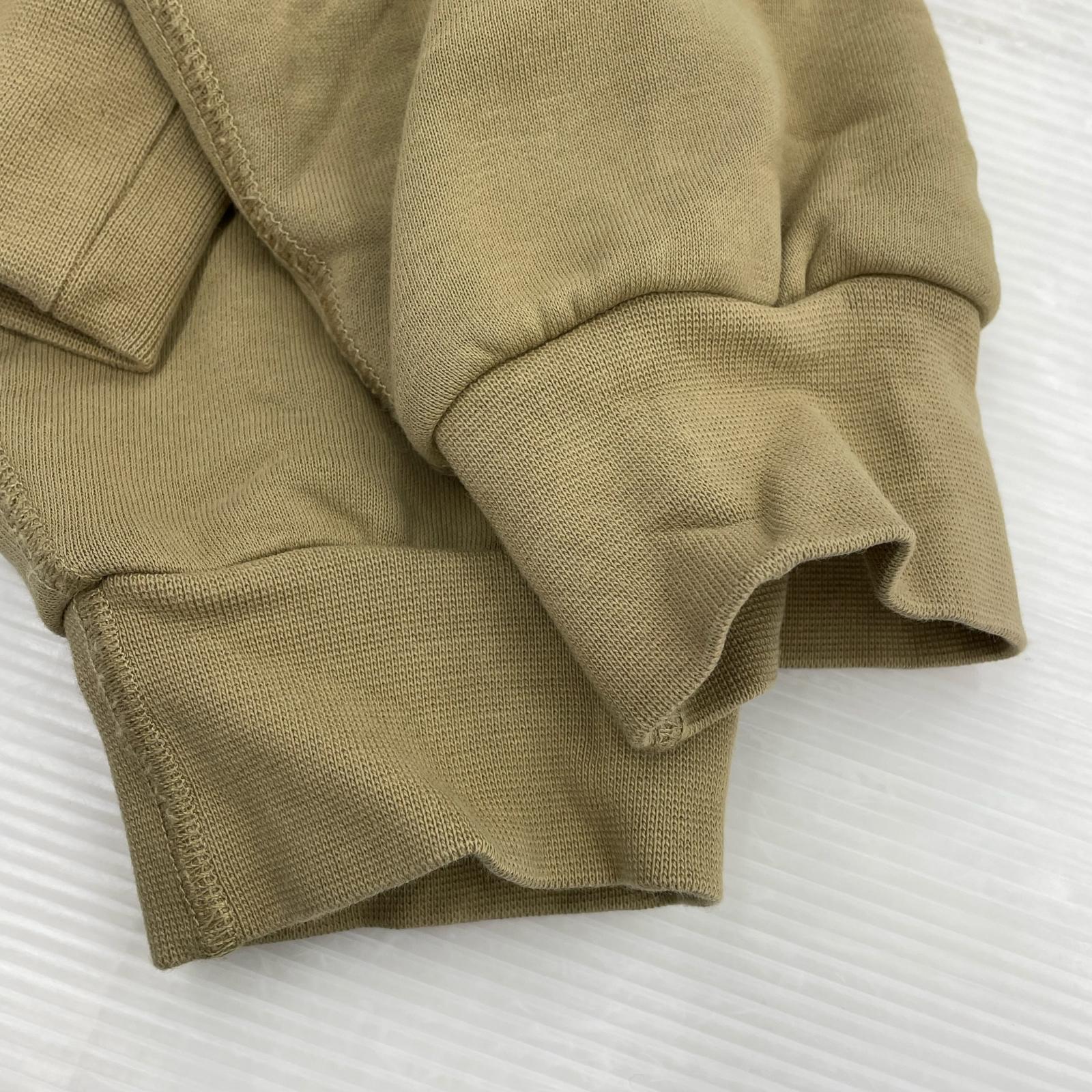 パーカー FLEECE PULLOVER SKATE HOODIE ベージュ