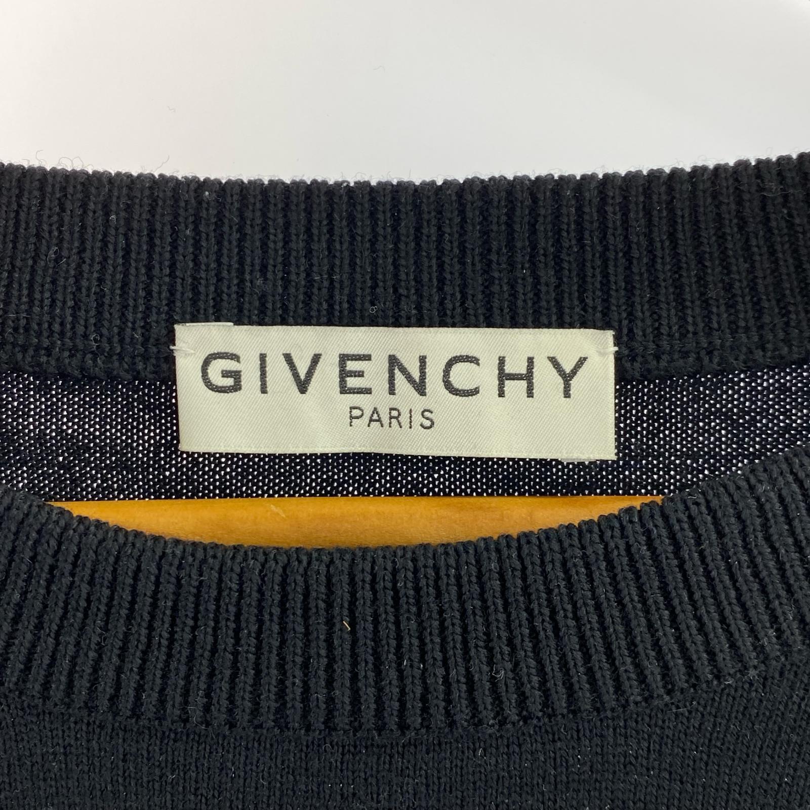 ニット 刺繍ロゴ（XXL) ブラック