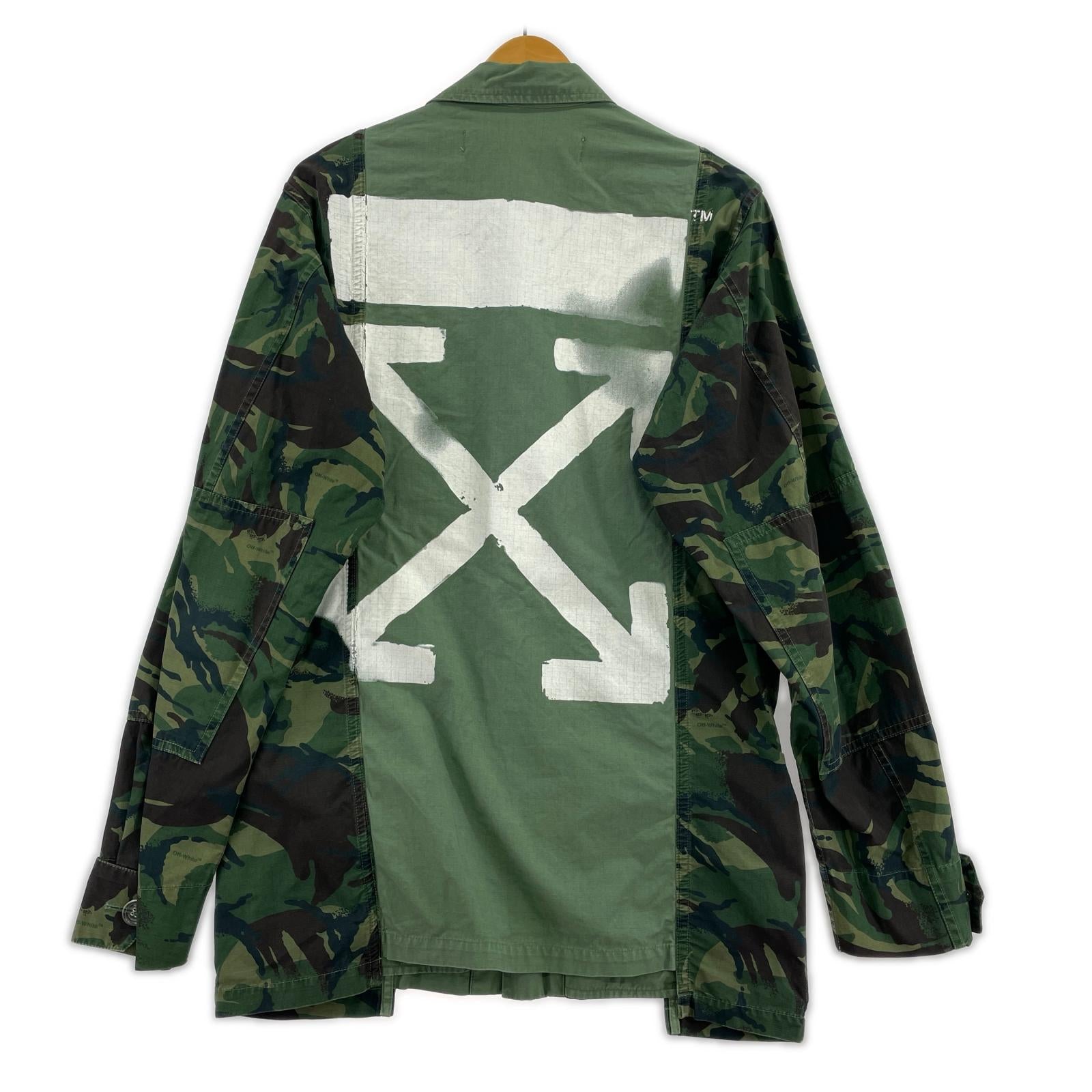 ジャケット OFF-WHITE FIELD JACKET OVERDYED カモ柄 (XXS)