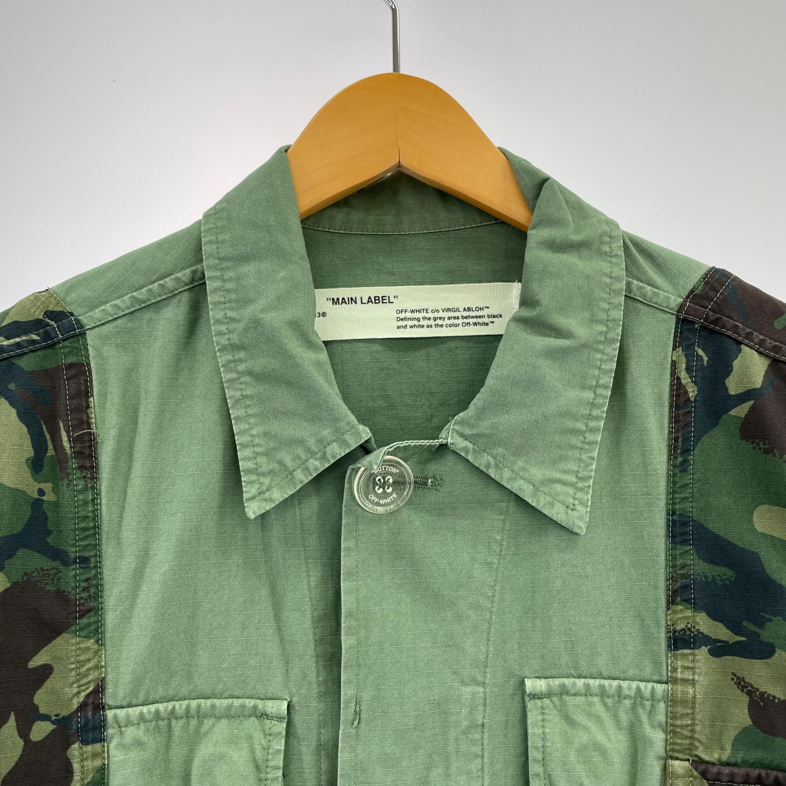 ジャケット OFF-WHITE FIELD JACKET OVERDYED カモ柄 (XXS)
