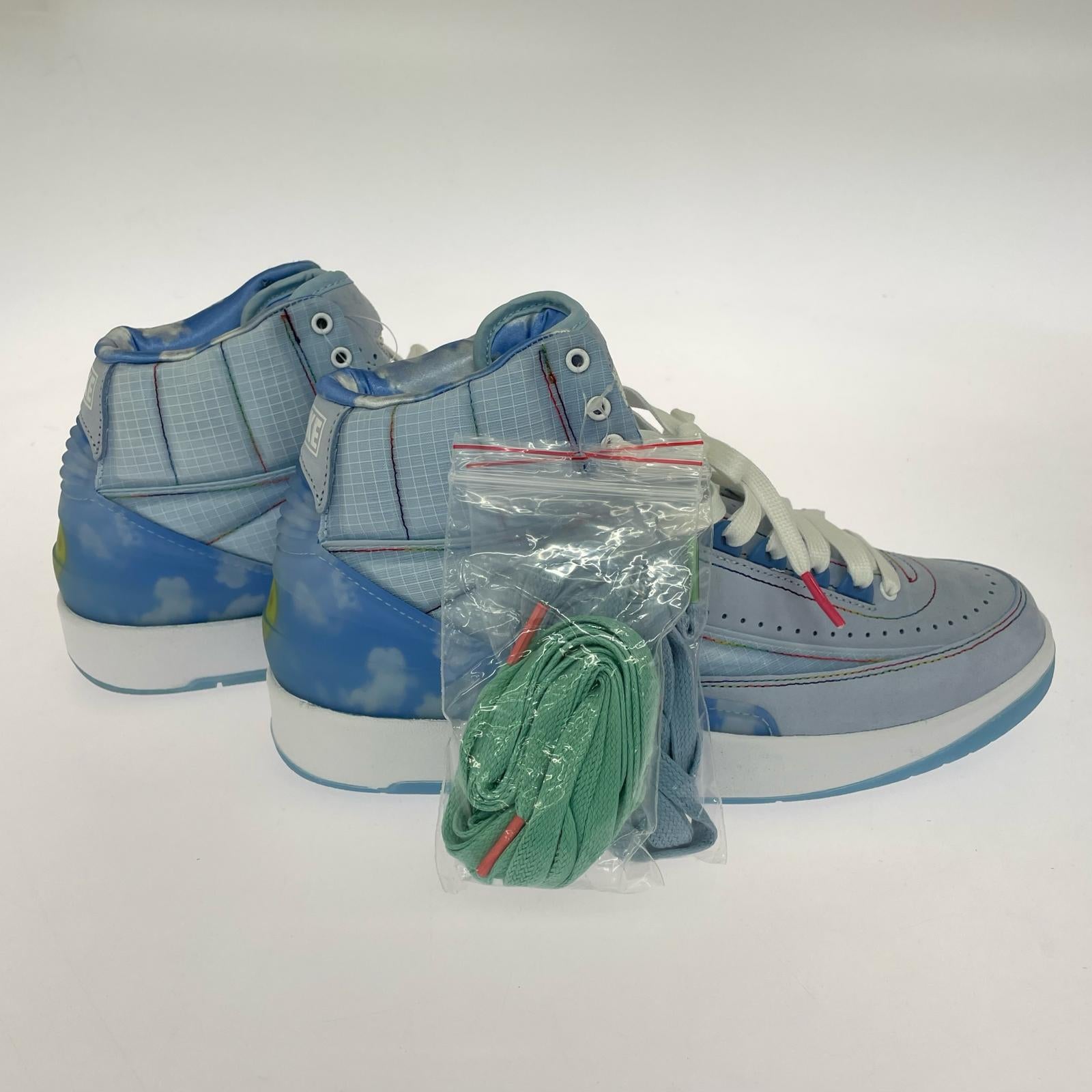 スニーカー J Balvin AIR JORDAN 2 RETRO SP Celestine DQ7691-419 (26.5) 26.5cm (US8 1/2 UK8 EU43) ブルー
