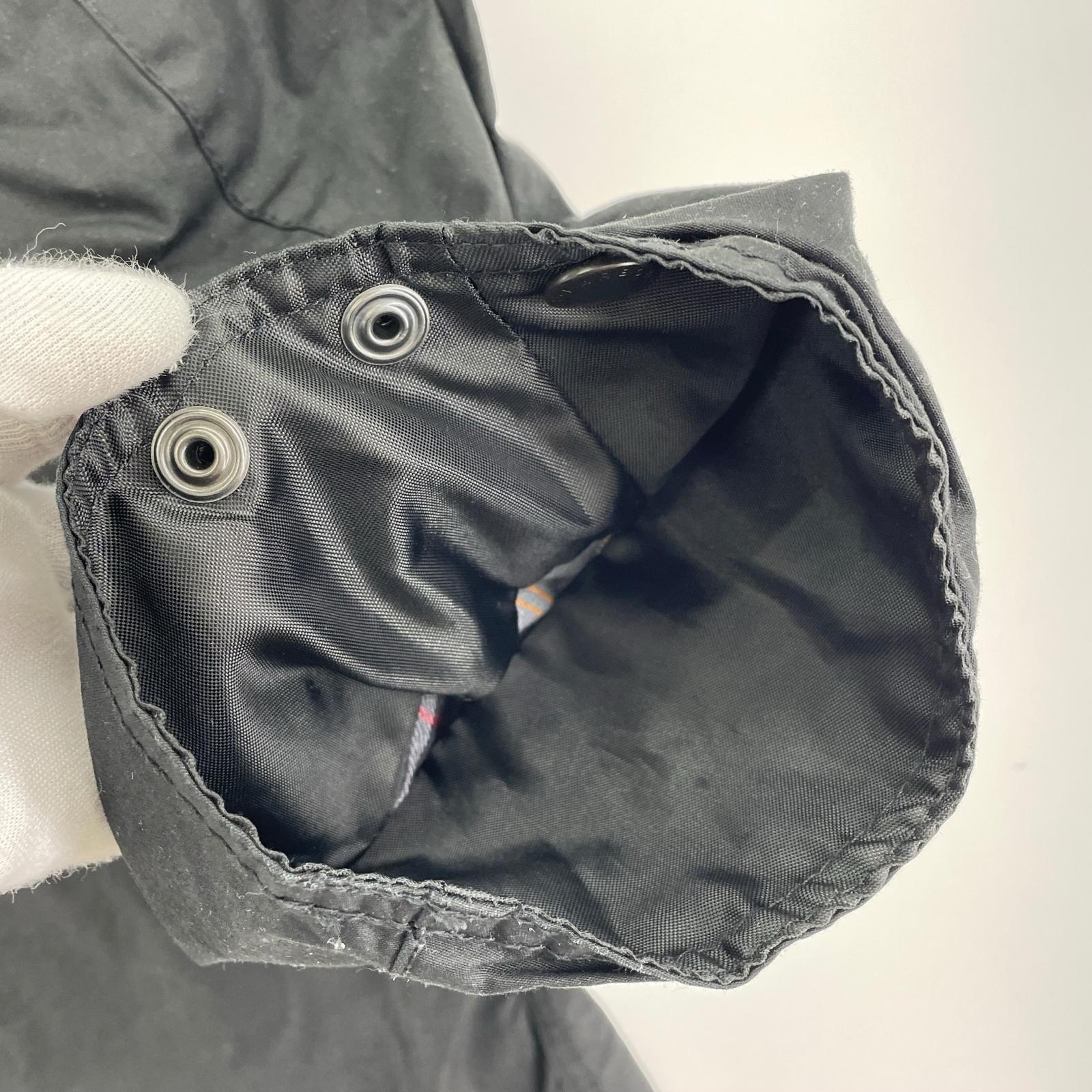 ジャケット Barbour OS BORDER ボーダー オイルドジャケット 40 黒 40 ブラック