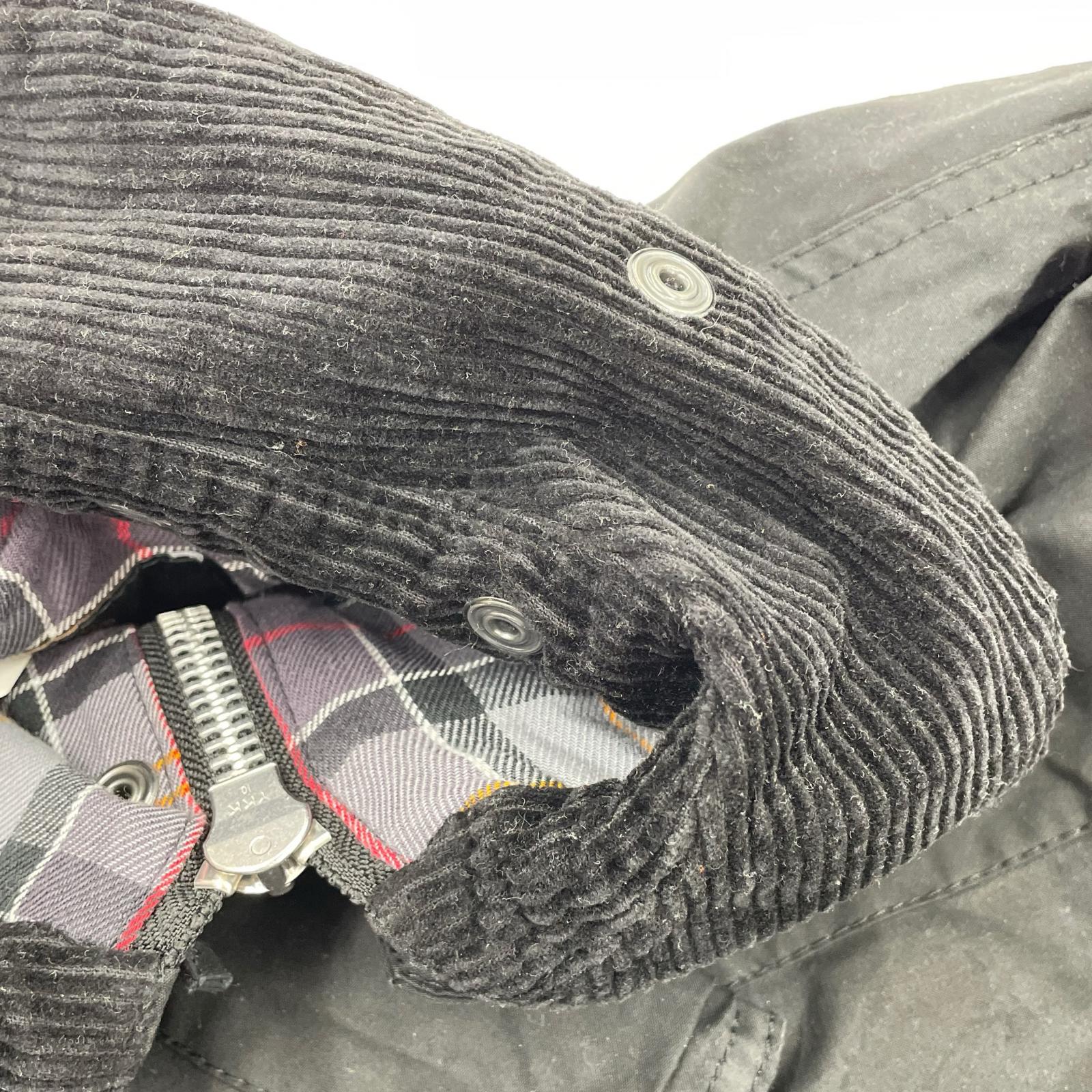 ジャケット Barbour OS BORDER ボーダー オイルドジャケット 40 黒 40 ブラック