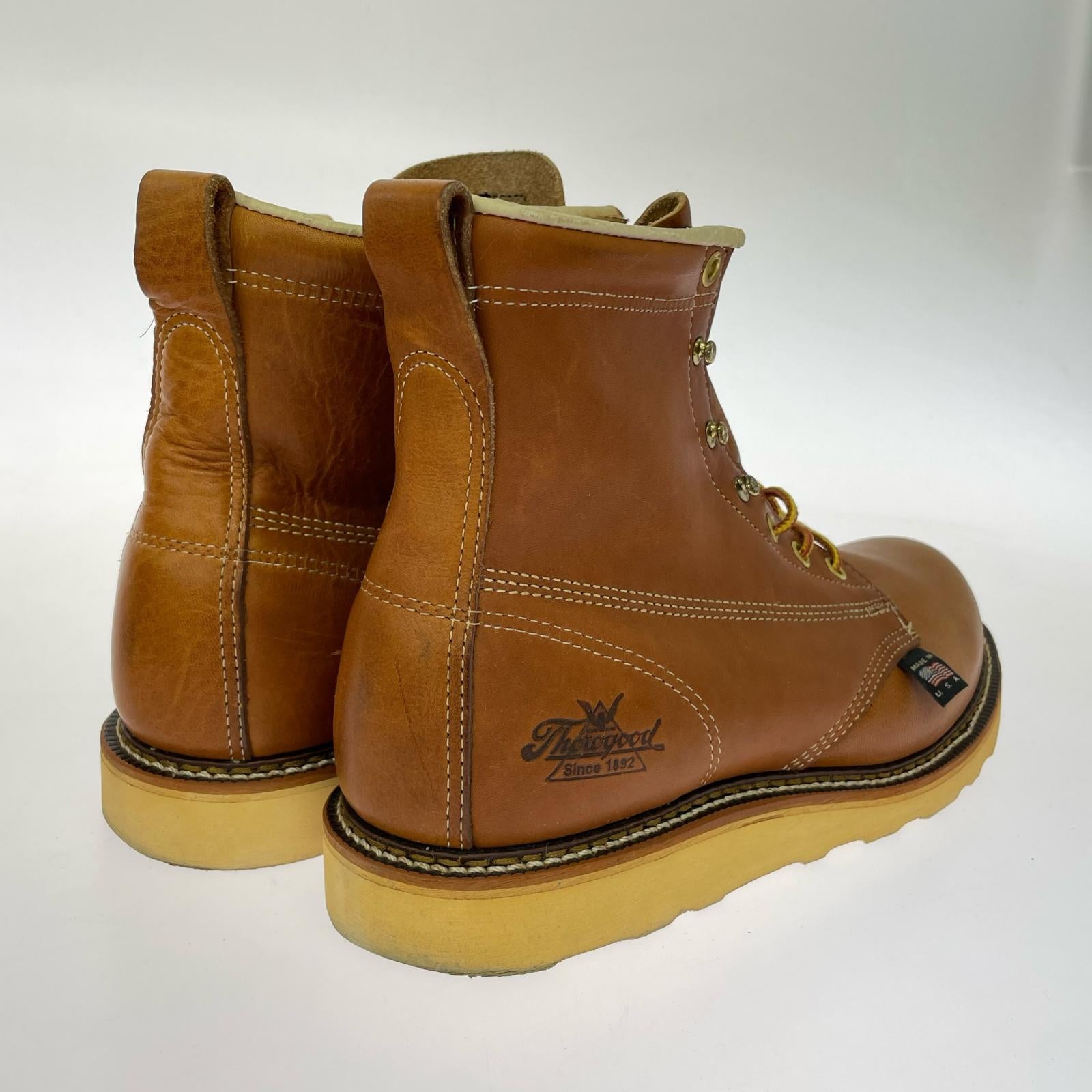 ブーツ Thorogood 6 MOC TOE オイルタンレザー プレーントゥブーツ 8 1/2D 26.5cm (US8 1/2 UK8 EU43) ブラウン