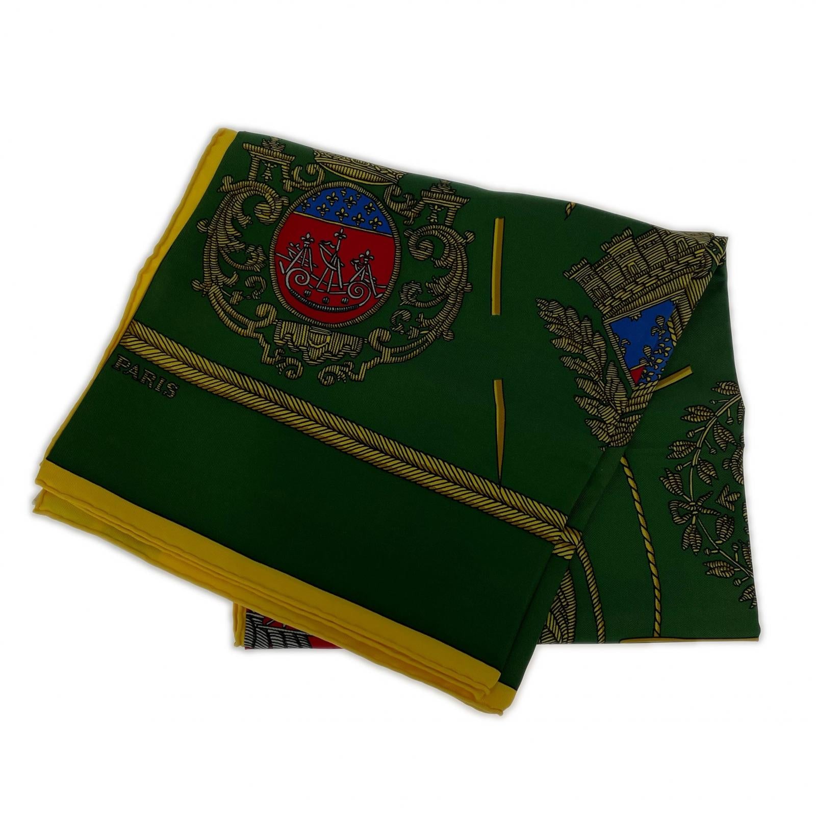 HERMES カレ90 Les Armes de Paris スカーフ