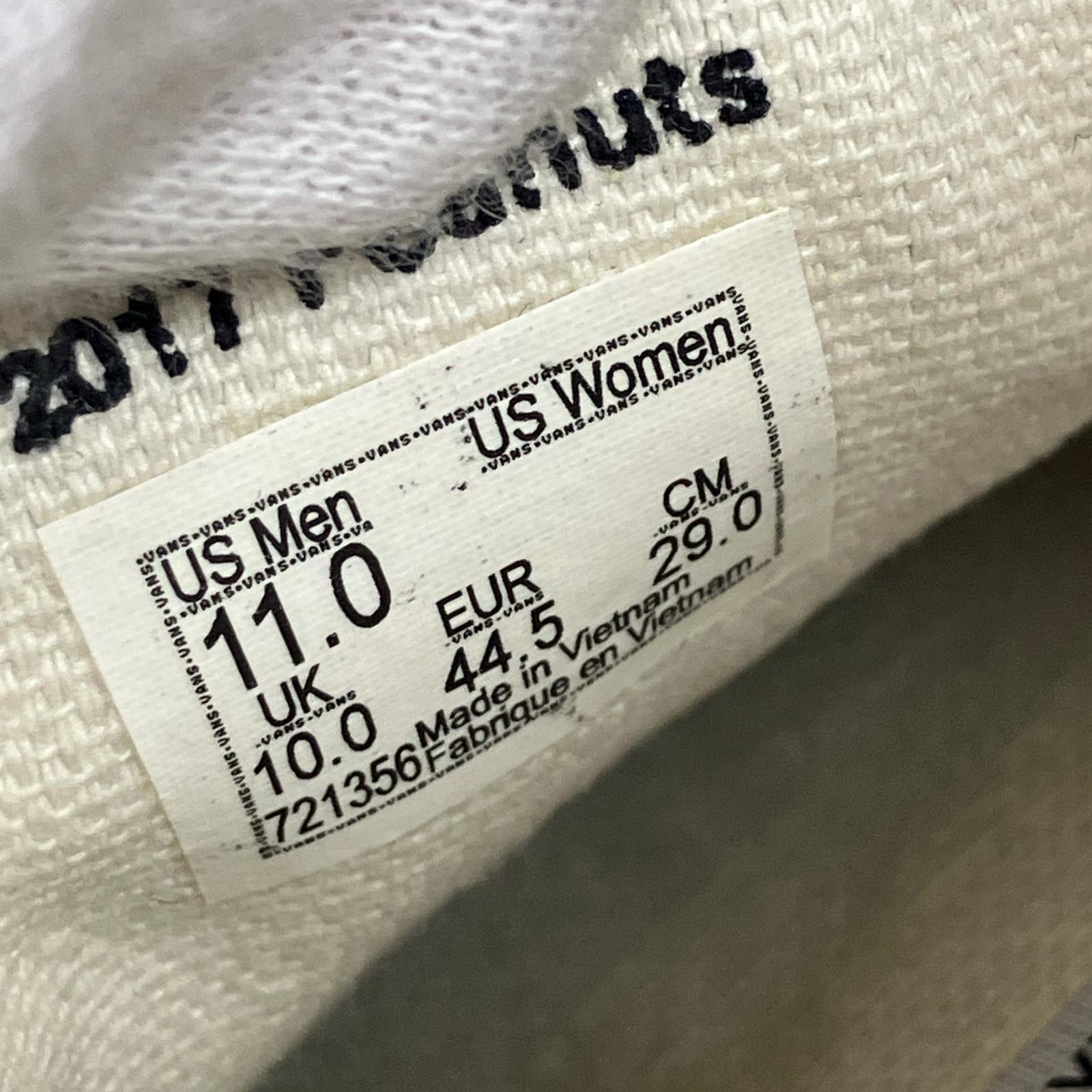 スニーカー VANS ピーナッツ スヌーピー 29.0 29cm (US11 UK10 1/2 EU48) ネイビー