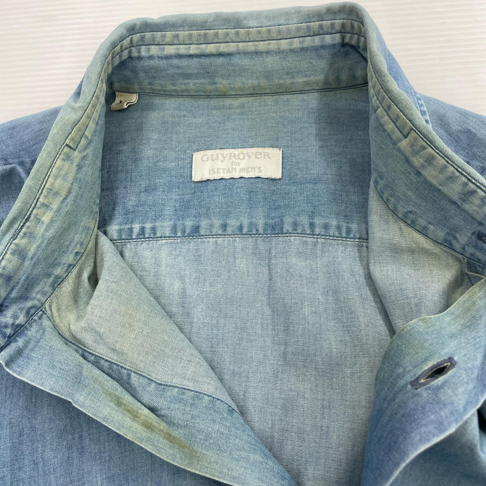 長袖シャツ GuyROVER FOR ISETAN MEN'S シャンブレー M