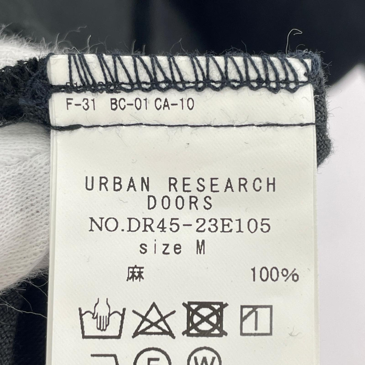 その他トップス URBAN RESEARCH DOORS リネンドロストドルマンブラウス M ブラック