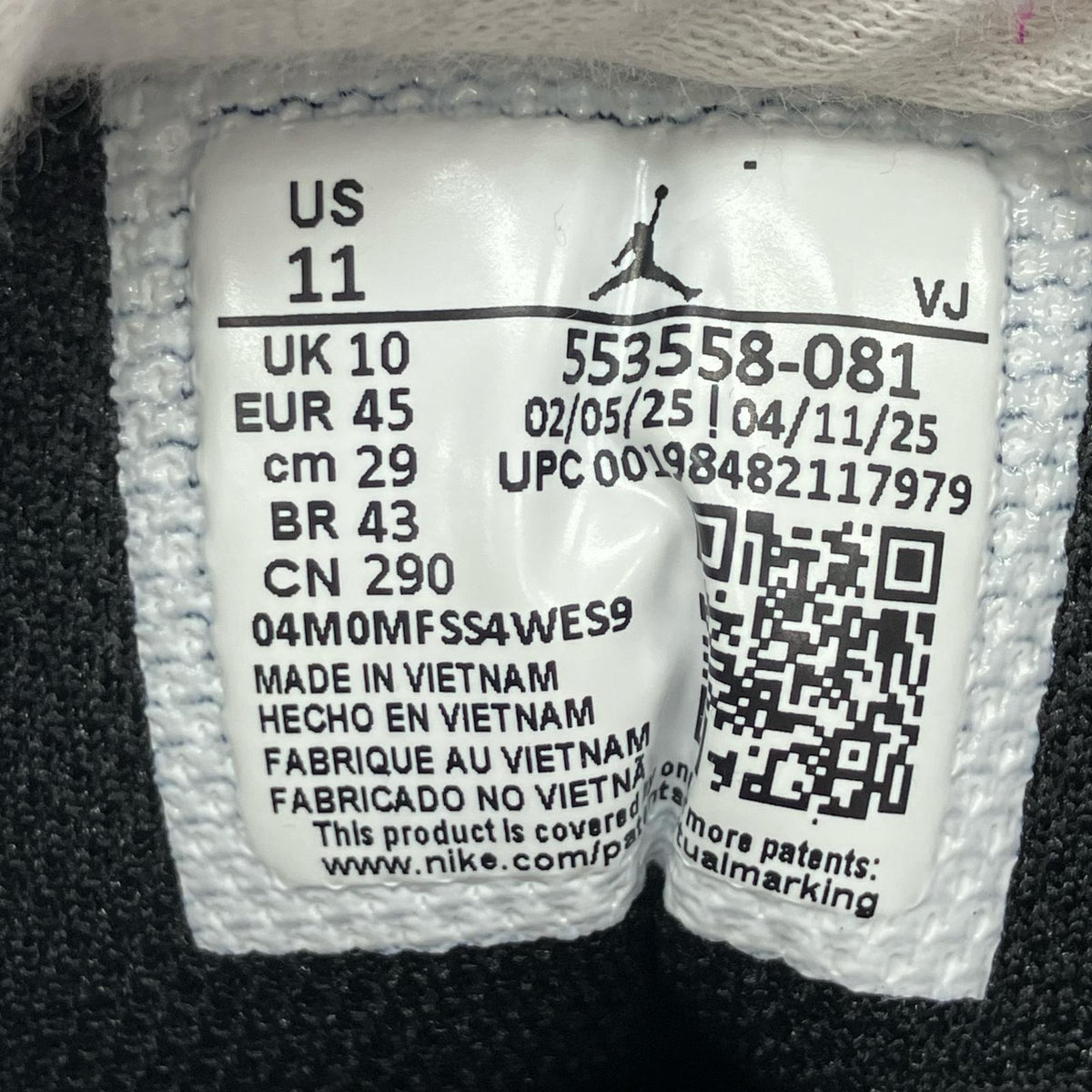 シューズ AIR JORDAN 1 LOW 29cm (US11 UK10 1/2 EU48) マルチカラー