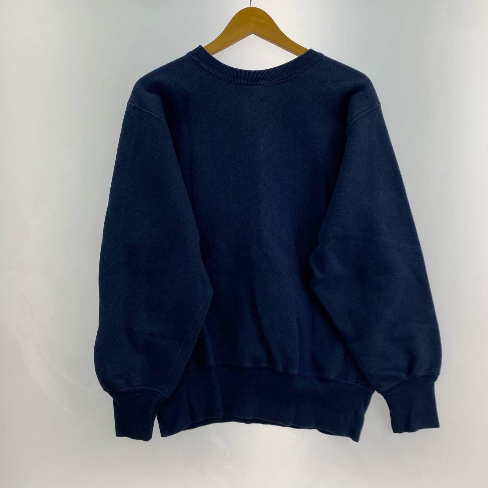 スウェット 90s 刺繍トリコタグ NOTRE DAME　ネイビー M ネイビー