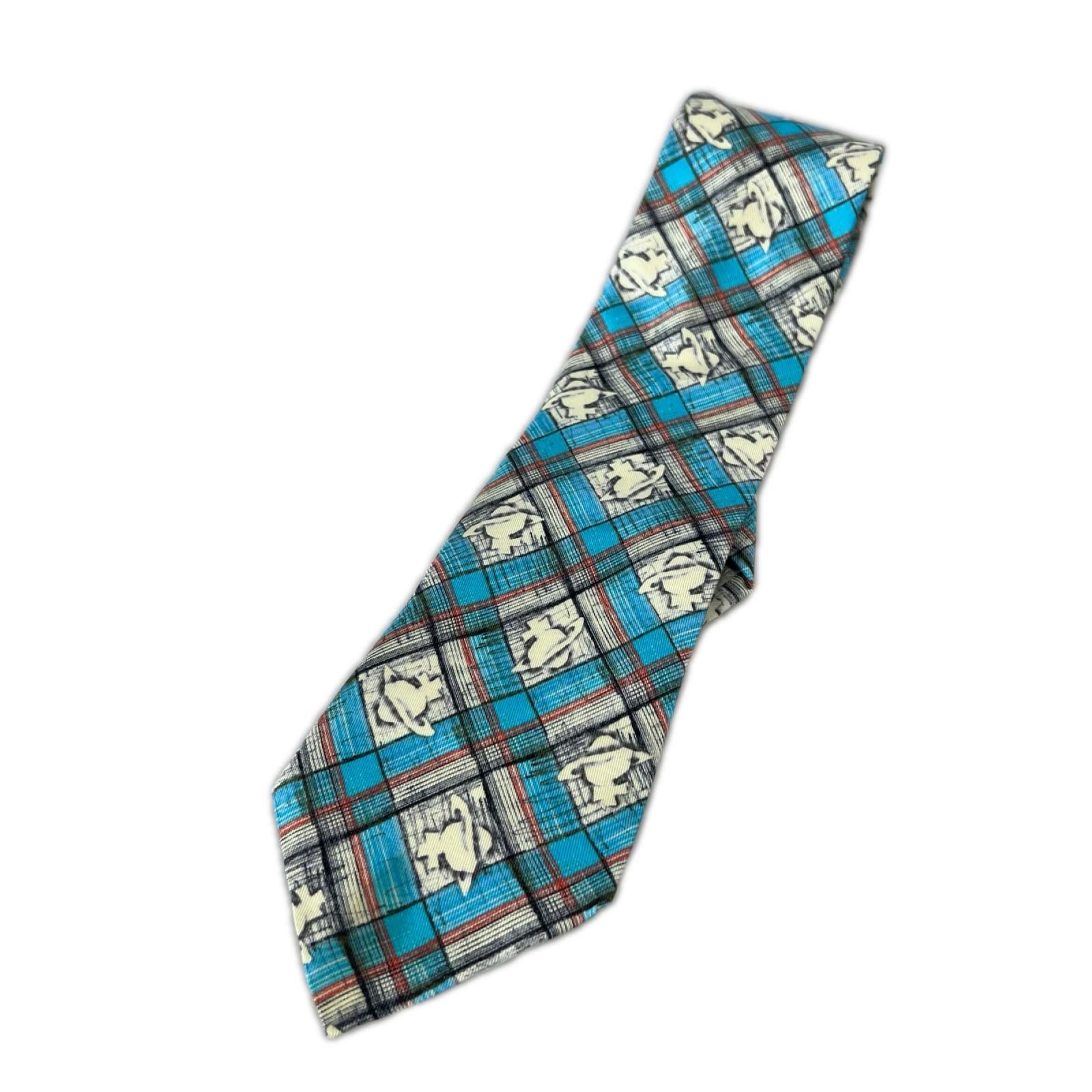 その他アクセサリー Vivienne Westwood ビッグオーブ レジメンタルネクタイ ブルー