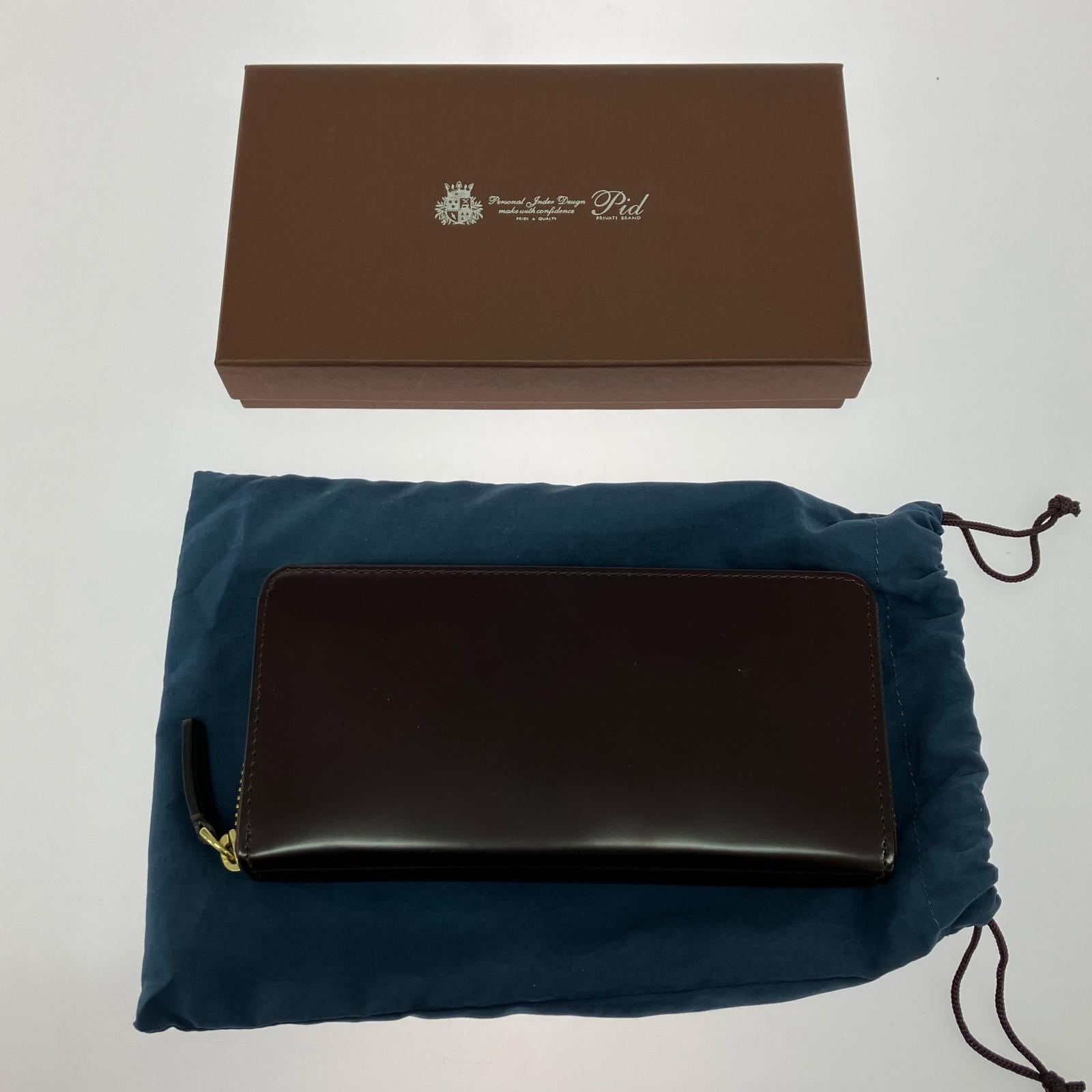 長財布 CORDVAN ラウンドジップ BRW ブラウン