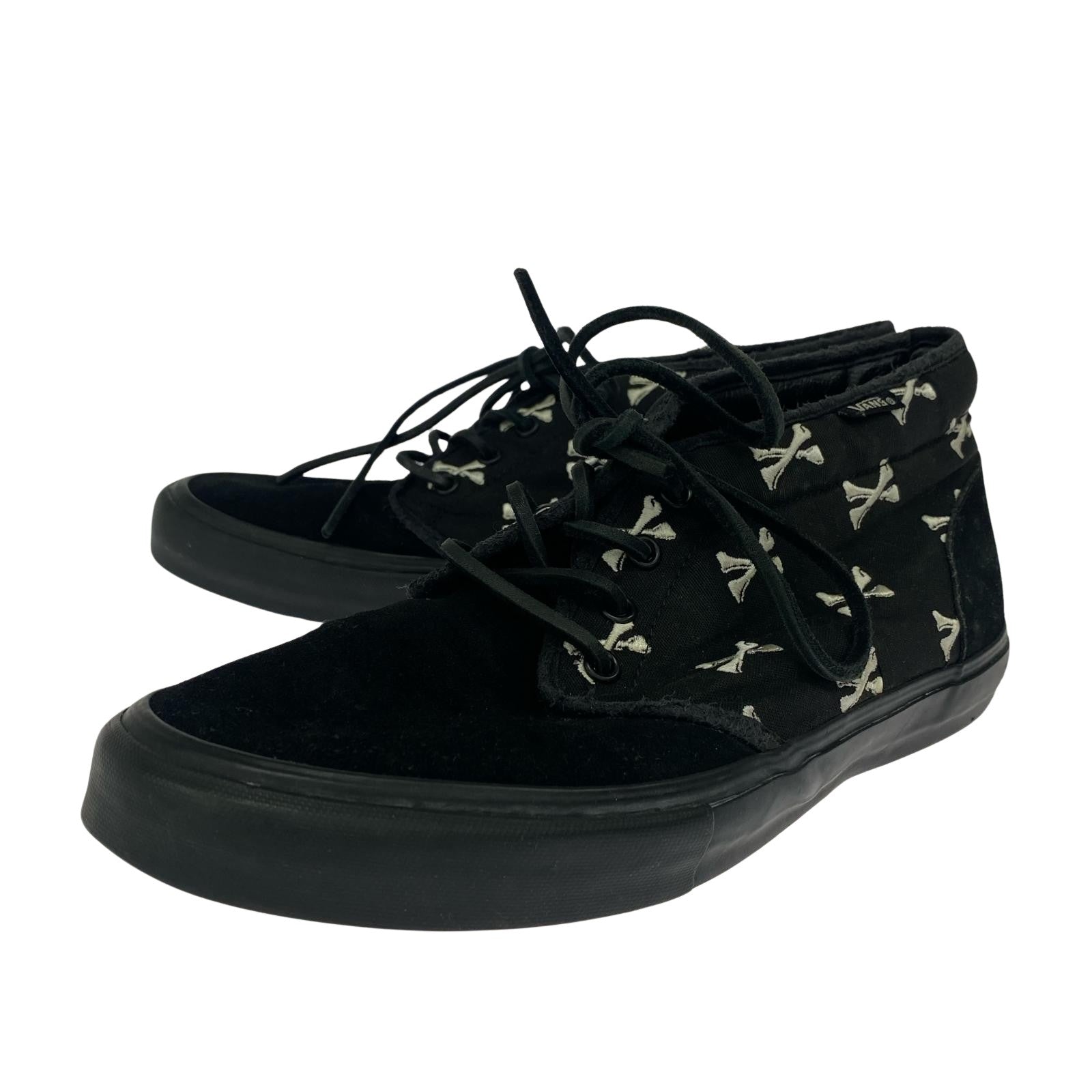 スニーカー VANS CHUKKA LX CROSS BONE BLACK 28.0cm 黒 28cm (US10 UK9 1/2 EU46) ブラック