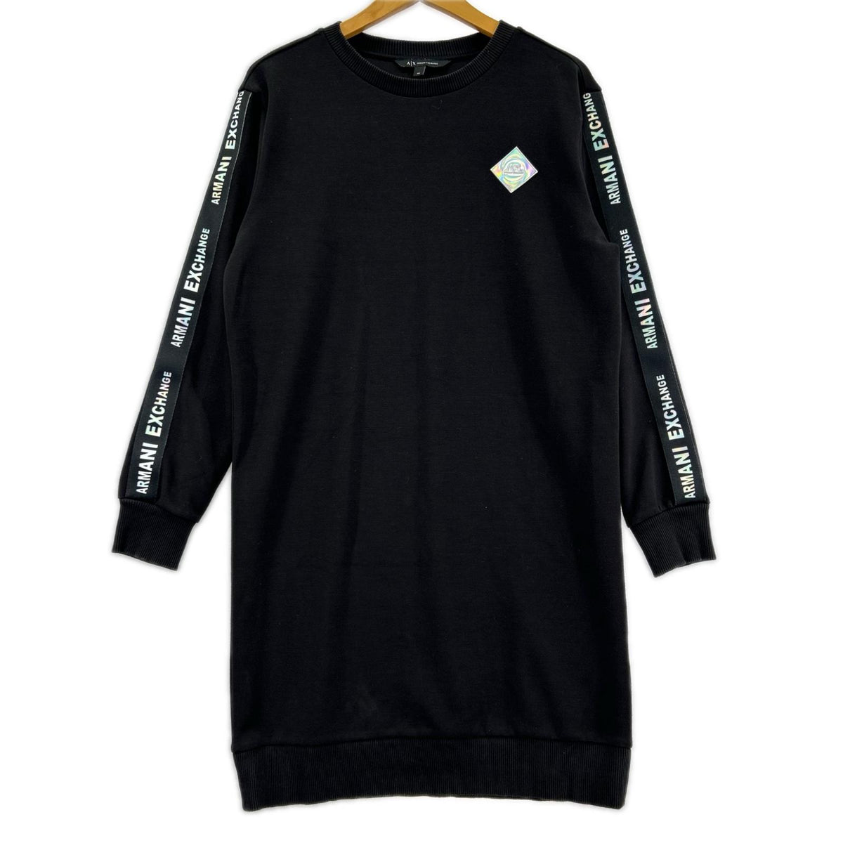 長袖Ｔシャツ 袖ﾛｺﾞ/BLK/XS ブラック