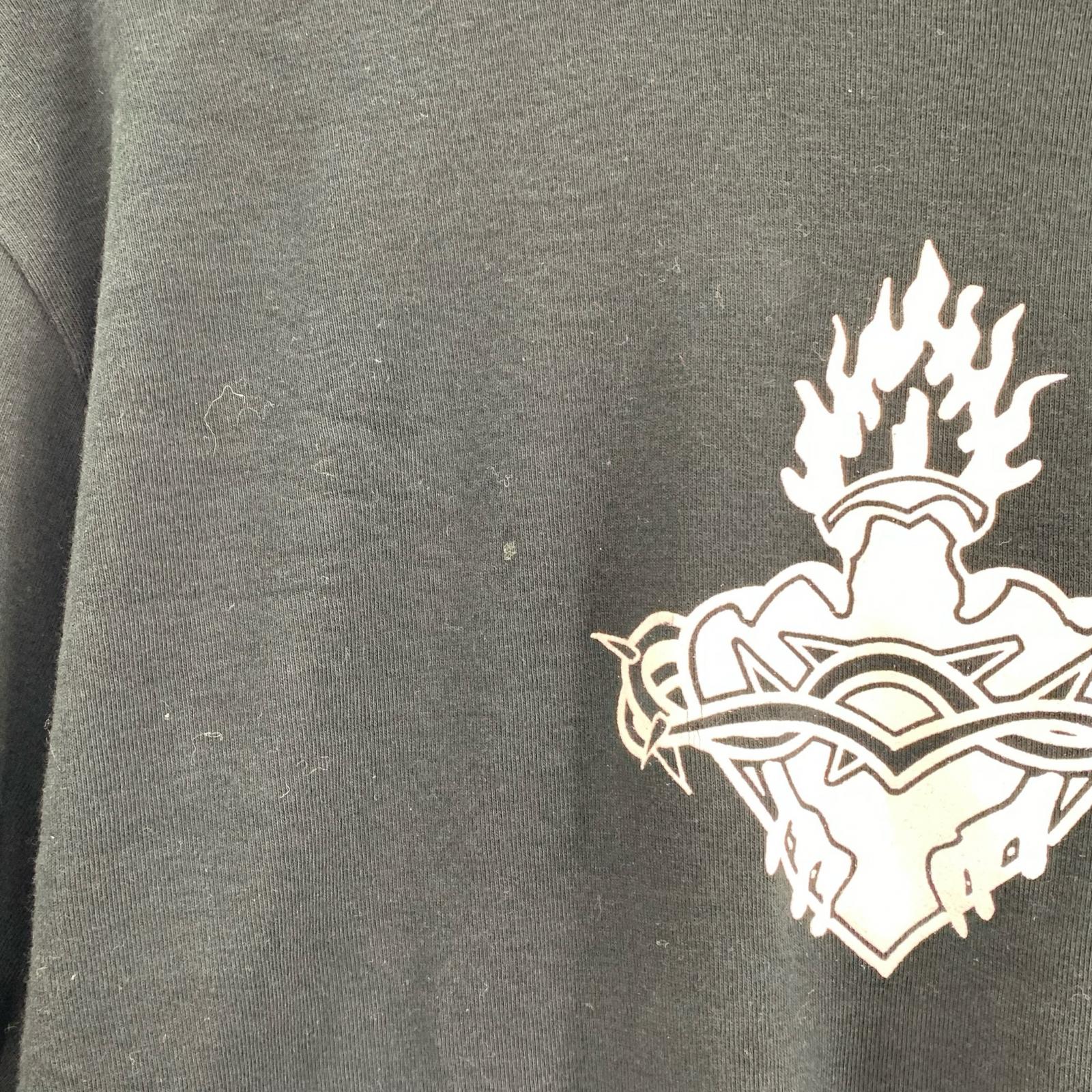 長袖Ｔシャツ A&G バッククロスL/SプリントTee L 黒 L ブラック