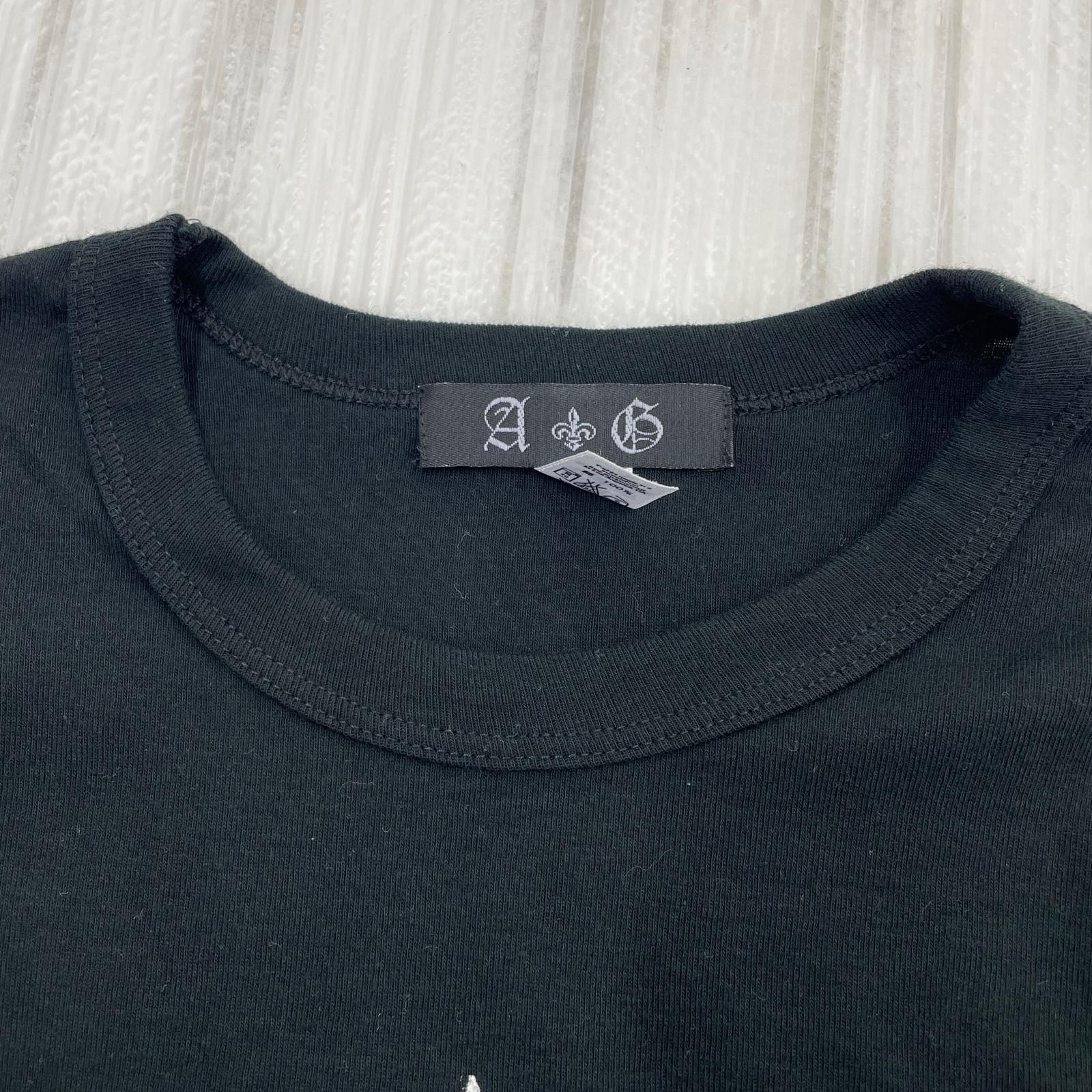 半袖Ｔシャツ A&G バッククロス S/SプリントTee L 黒 L ブラック