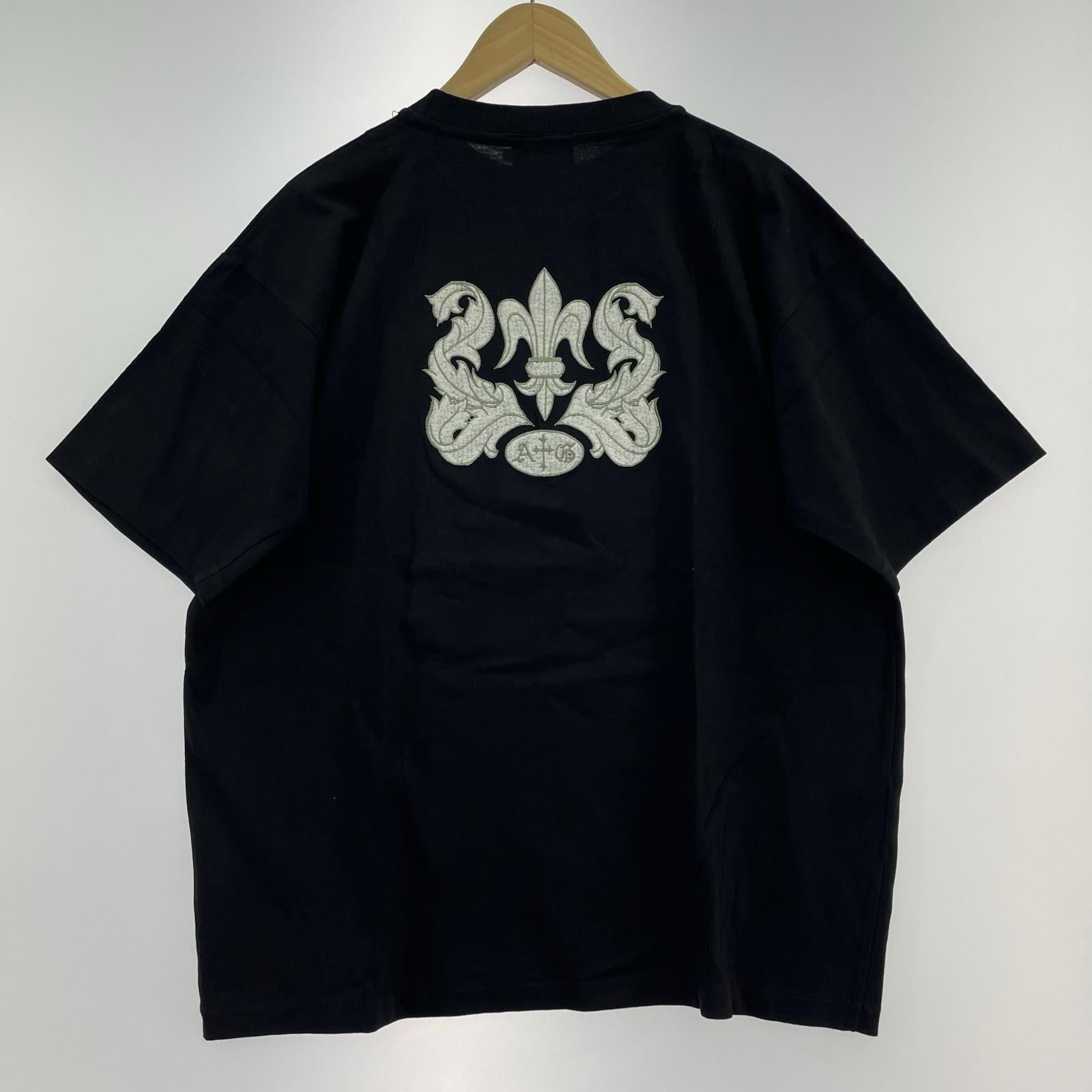 半袖Ｔシャツ A&G フレア刺繍 S/SポケTee L 黒 L ブラック