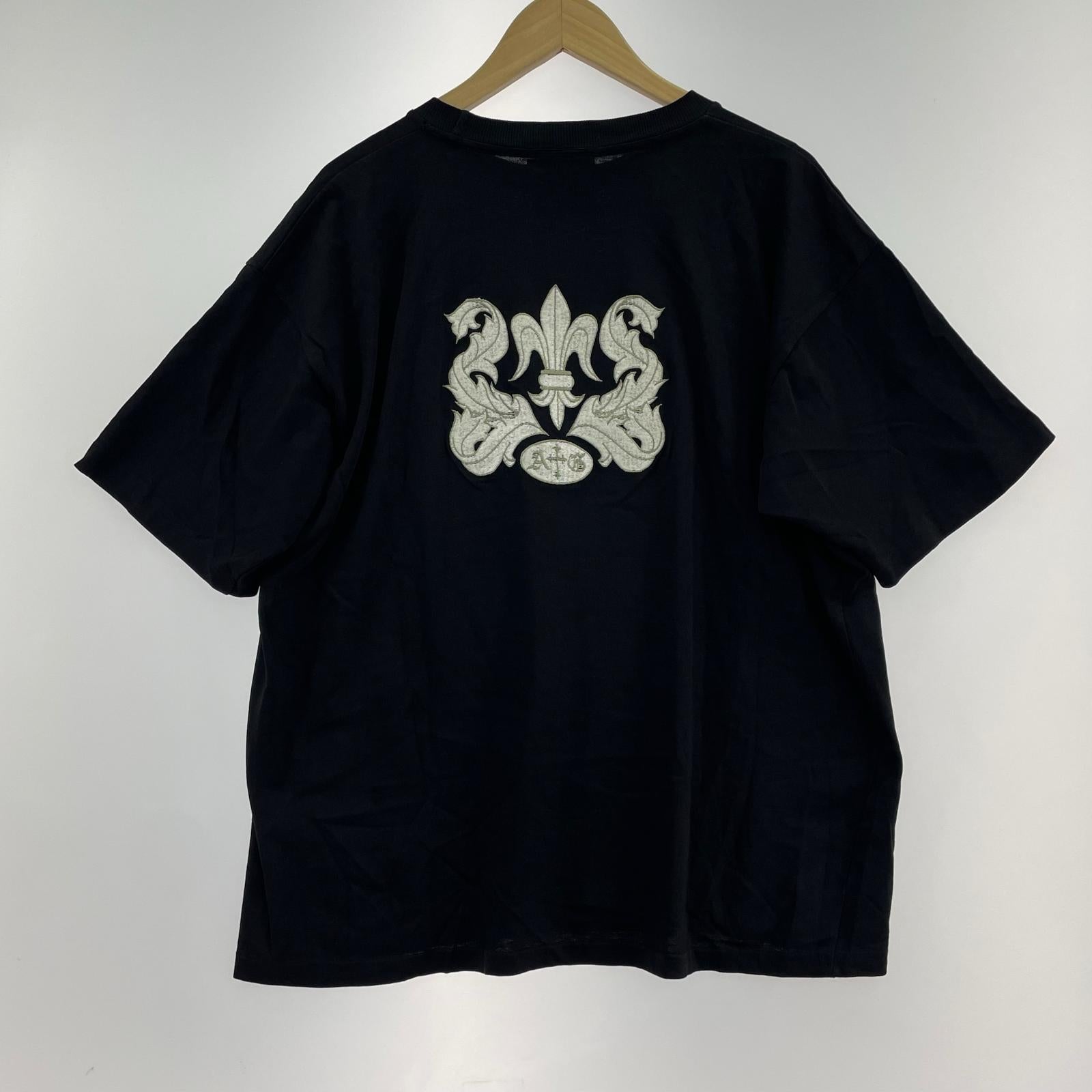 半袖Ｔシャツ A&G フレア刺繍 S/SポケTee L 黒 L ブラック