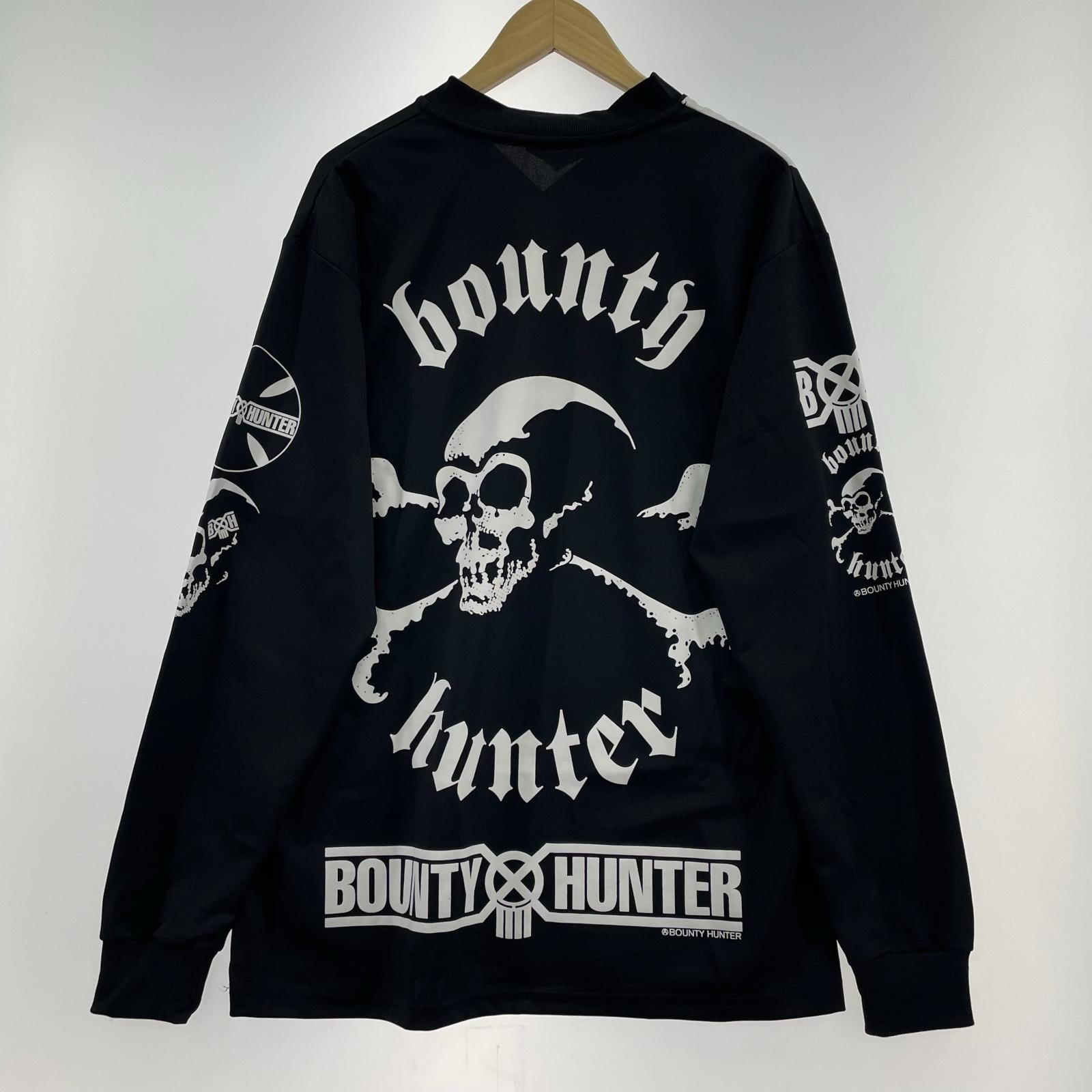 長袖Ｔシャツ BOUNTY HUNTER 02SS クロスボーンスカル ゲームシャツ XL 黒 ブラック