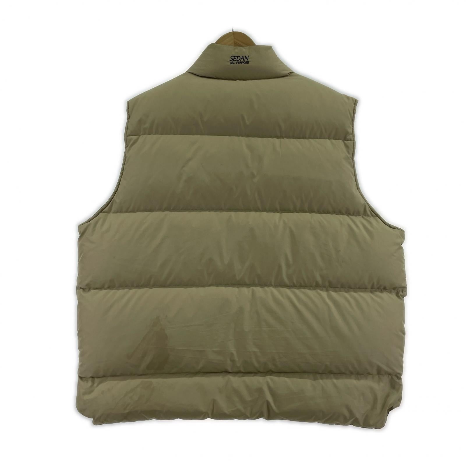 ダウンベスト SEDAN ALL-PURPOSE/23FW/Classic Down Vest L ベージュ