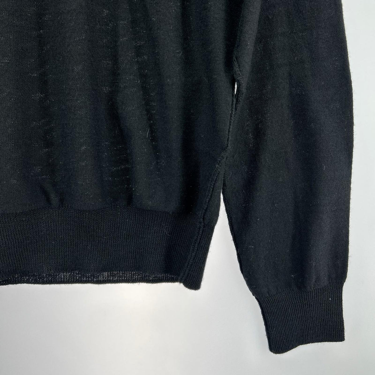 ニット ｳｰﾙﾆｯﾄ BLK M ブラック