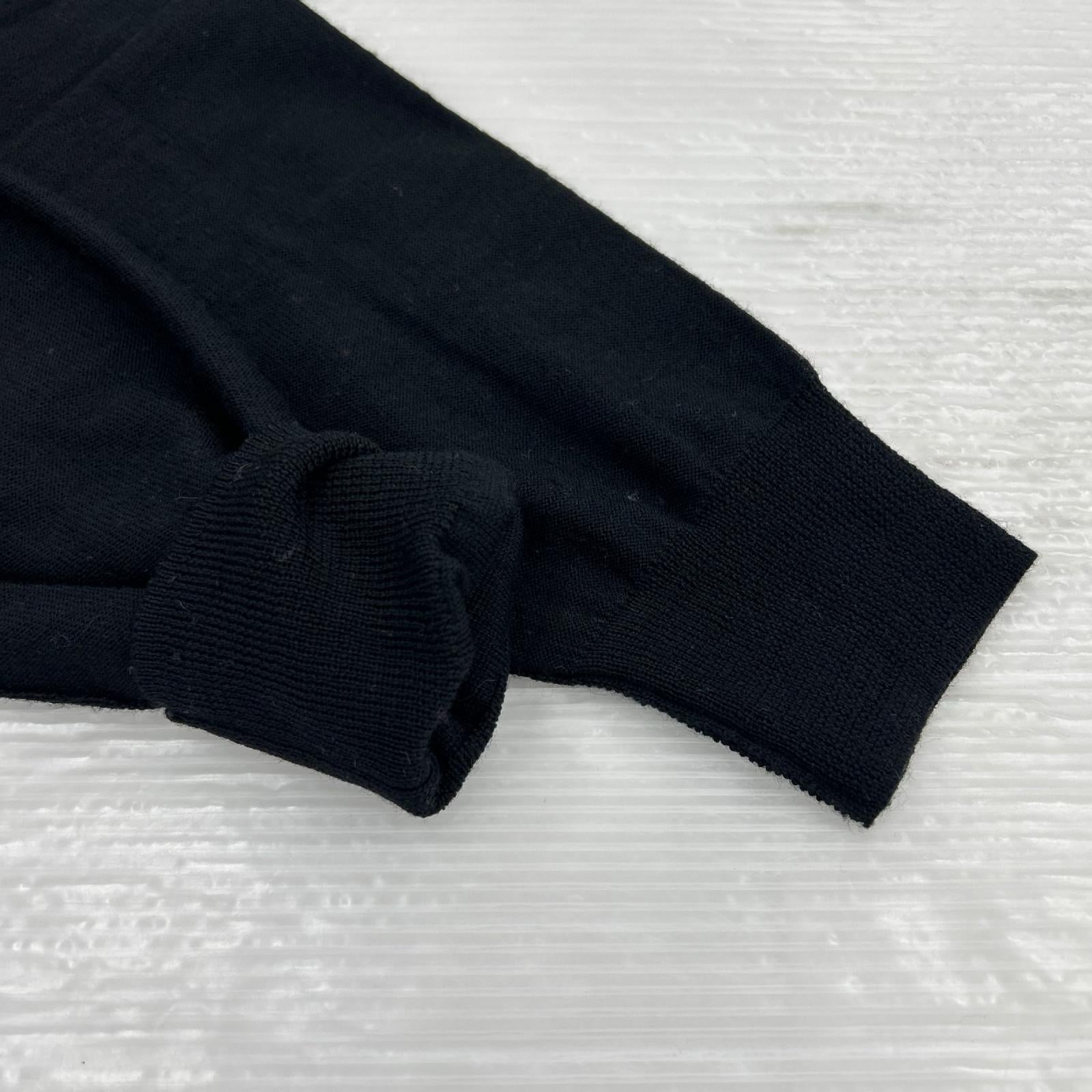 ニット ｳｰﾙﾆｯﾄ BLK M ブラック