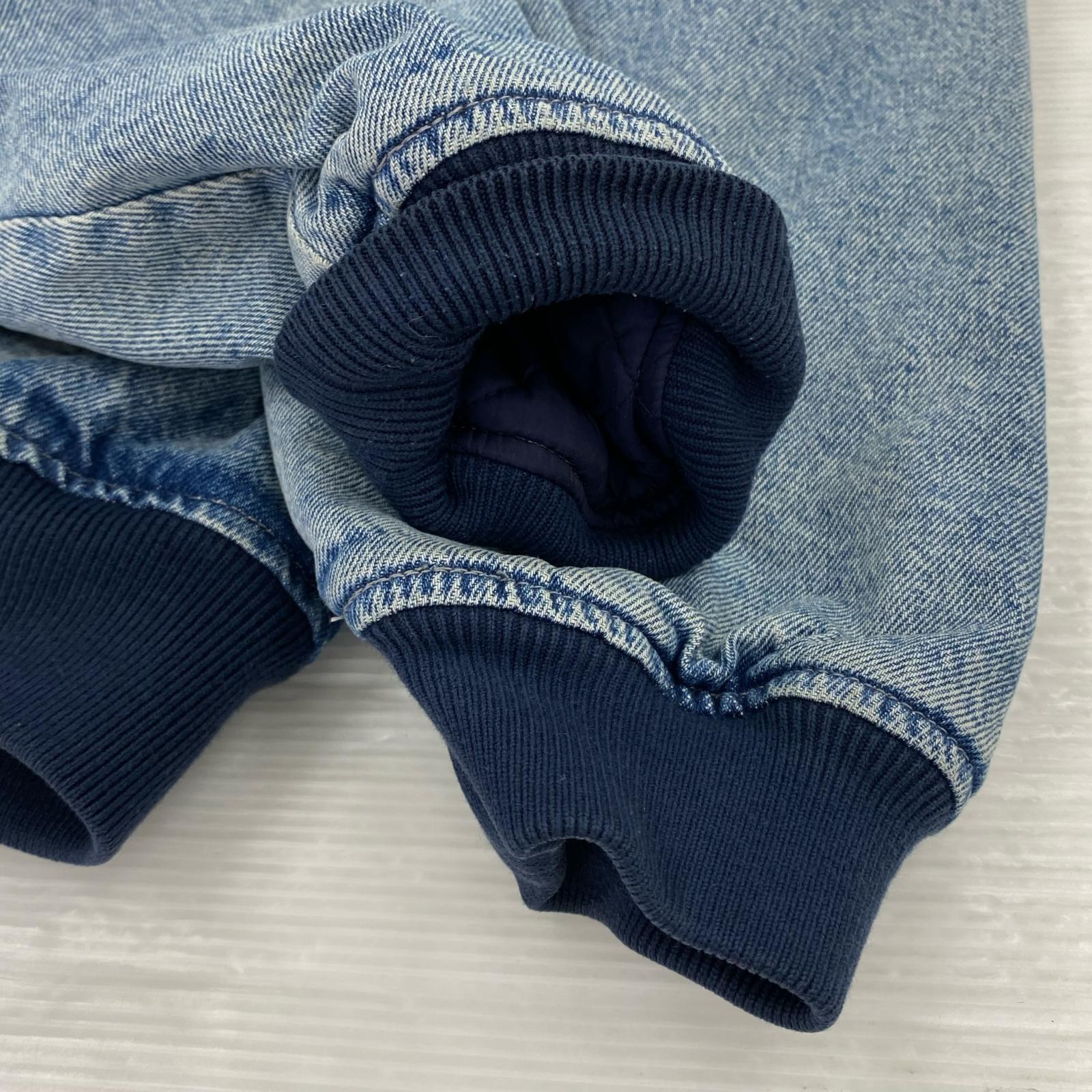 ジャケット Washed Knockout Denim Varsity Jacket L ブルー