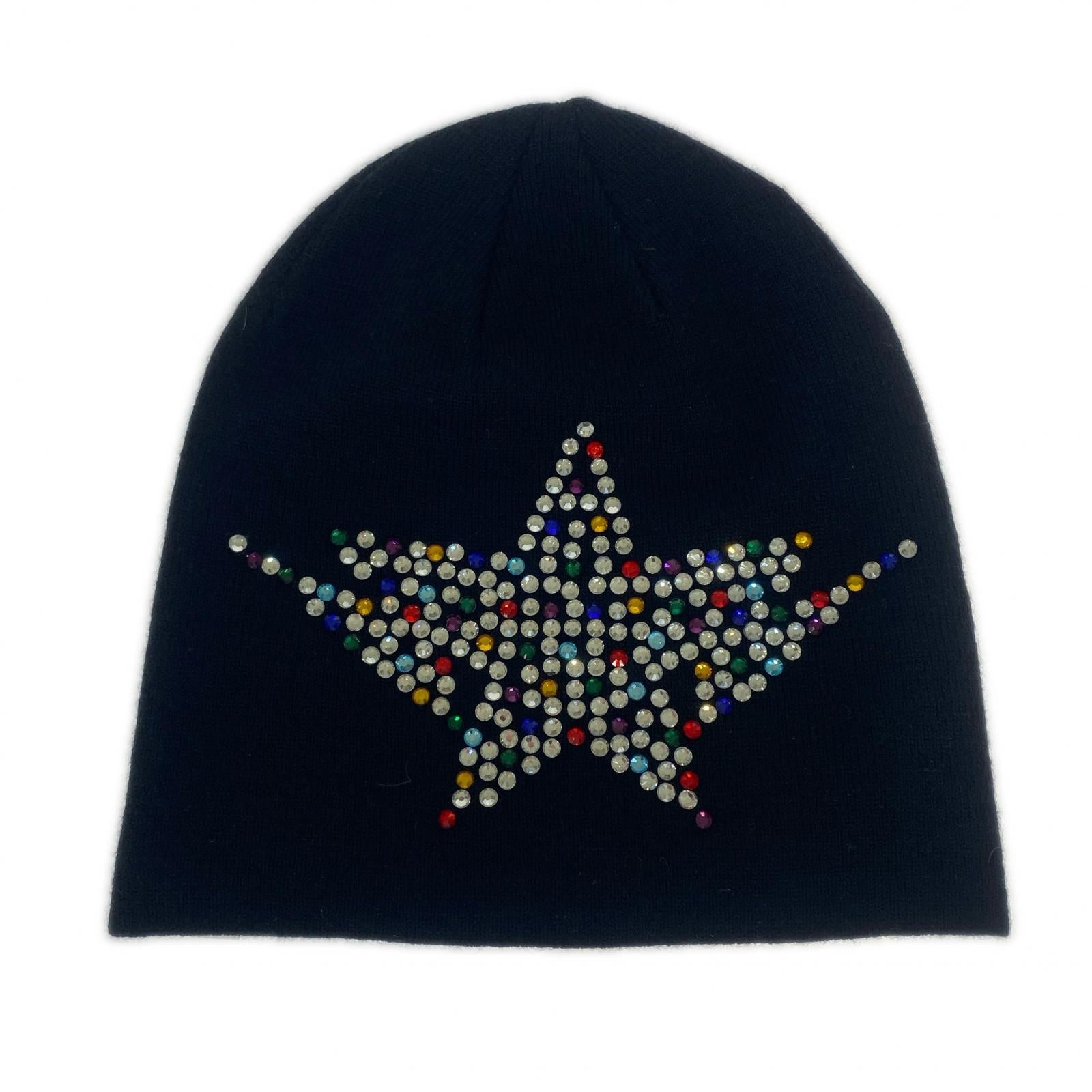 ニットキャップ COLOR STONE STA KNIT CAP ブラック ブラック