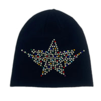 ニットキャップ COLOR STONE STA KNIT CAP ブラック ブラック