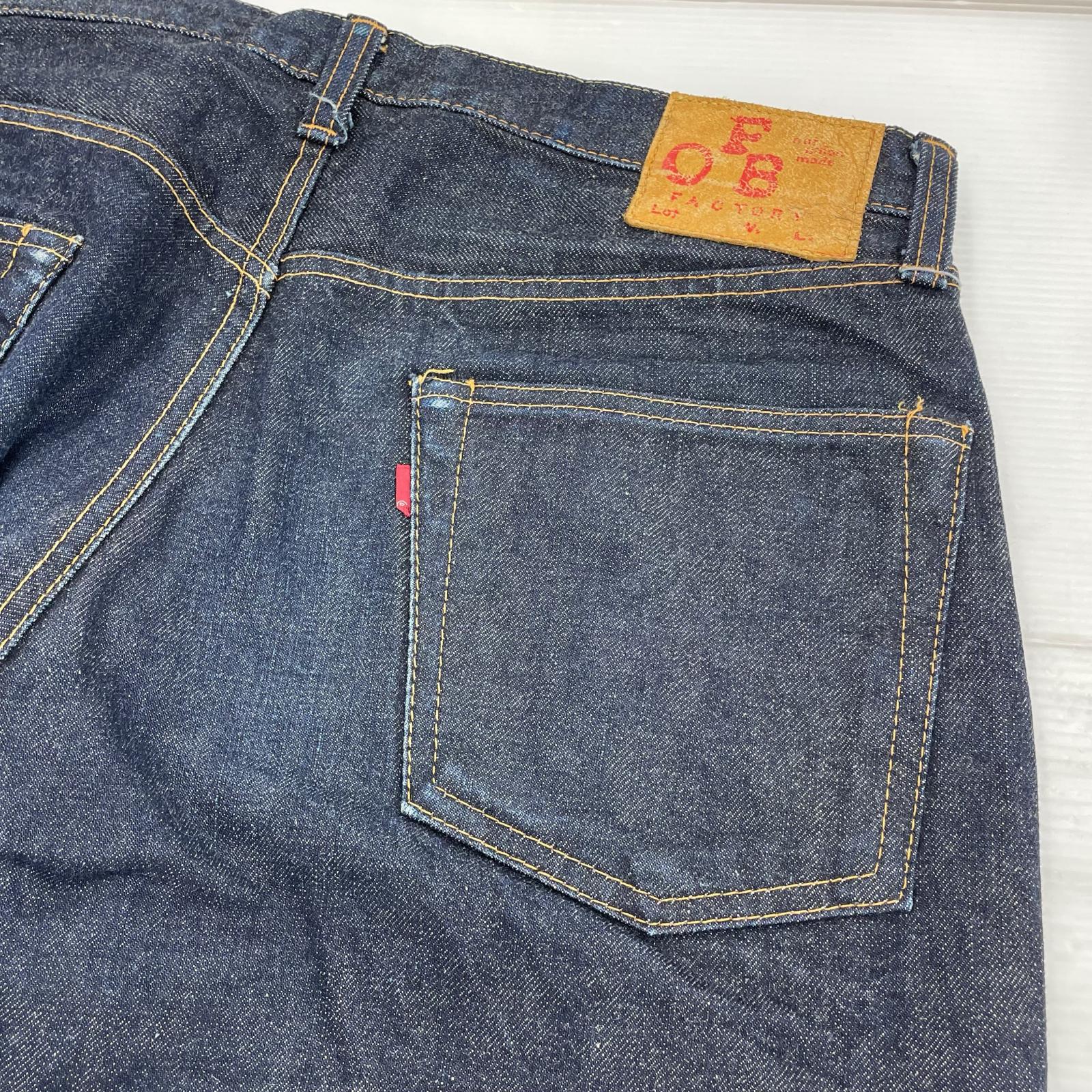 デニムパンツ f.o.b factory 赤耳 インディゴ 34 ネイビー